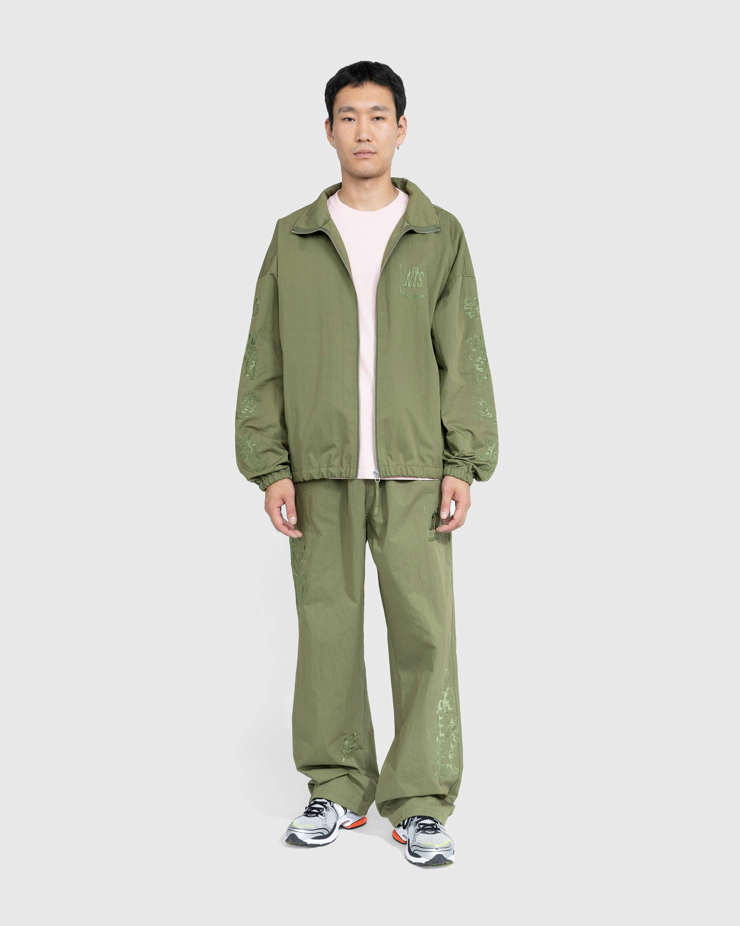 NTS x Highsnobiety - Brushed Nylon Track Jacket Green - Clothing - Green - Image 4