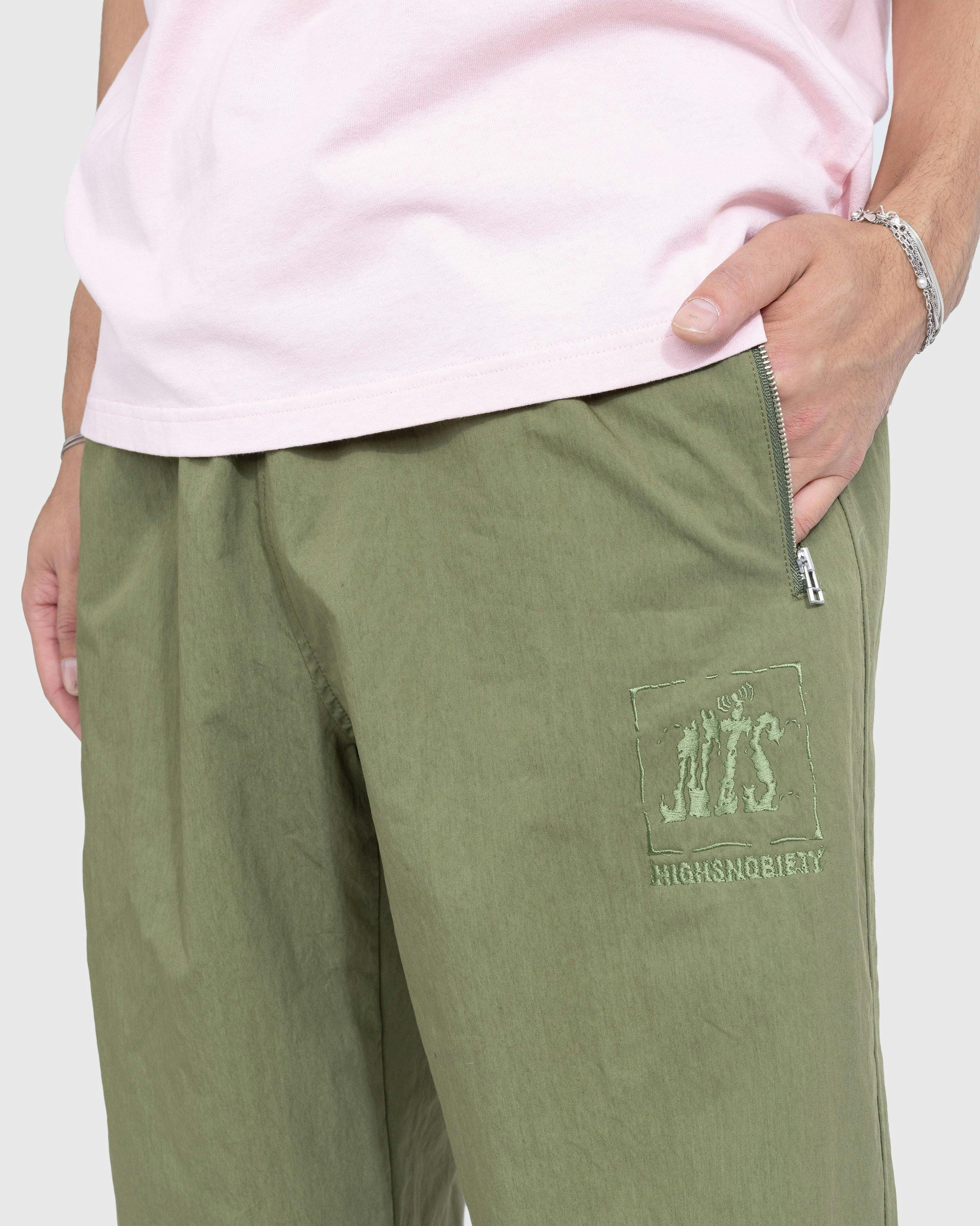 NTS x Highsnobiety - Brushed Nylon Trackpant Green - Clothing - Green - Image 6