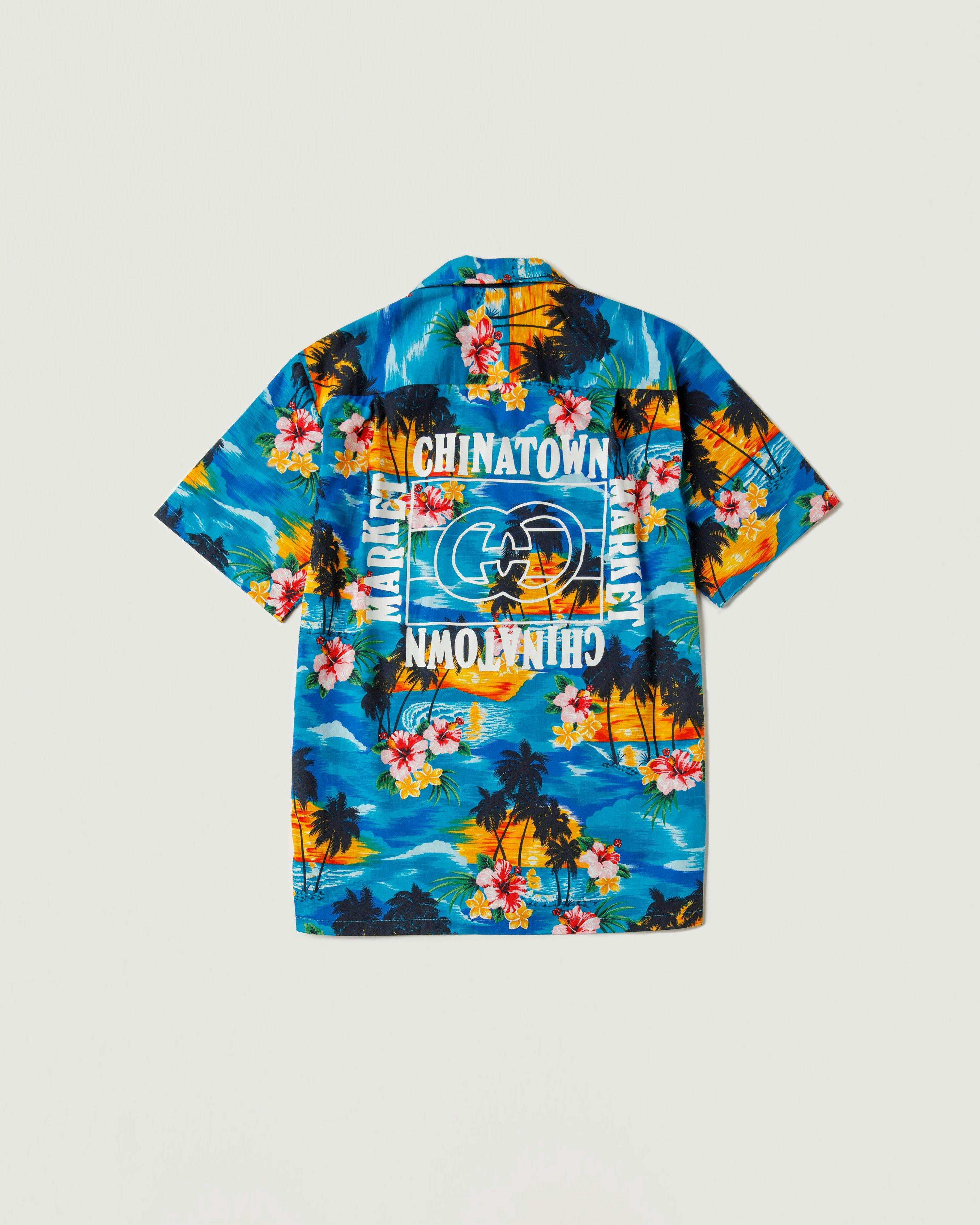 Market - Smiley Hawaiian Shirt Blue - Clothing - Blue - Image 2