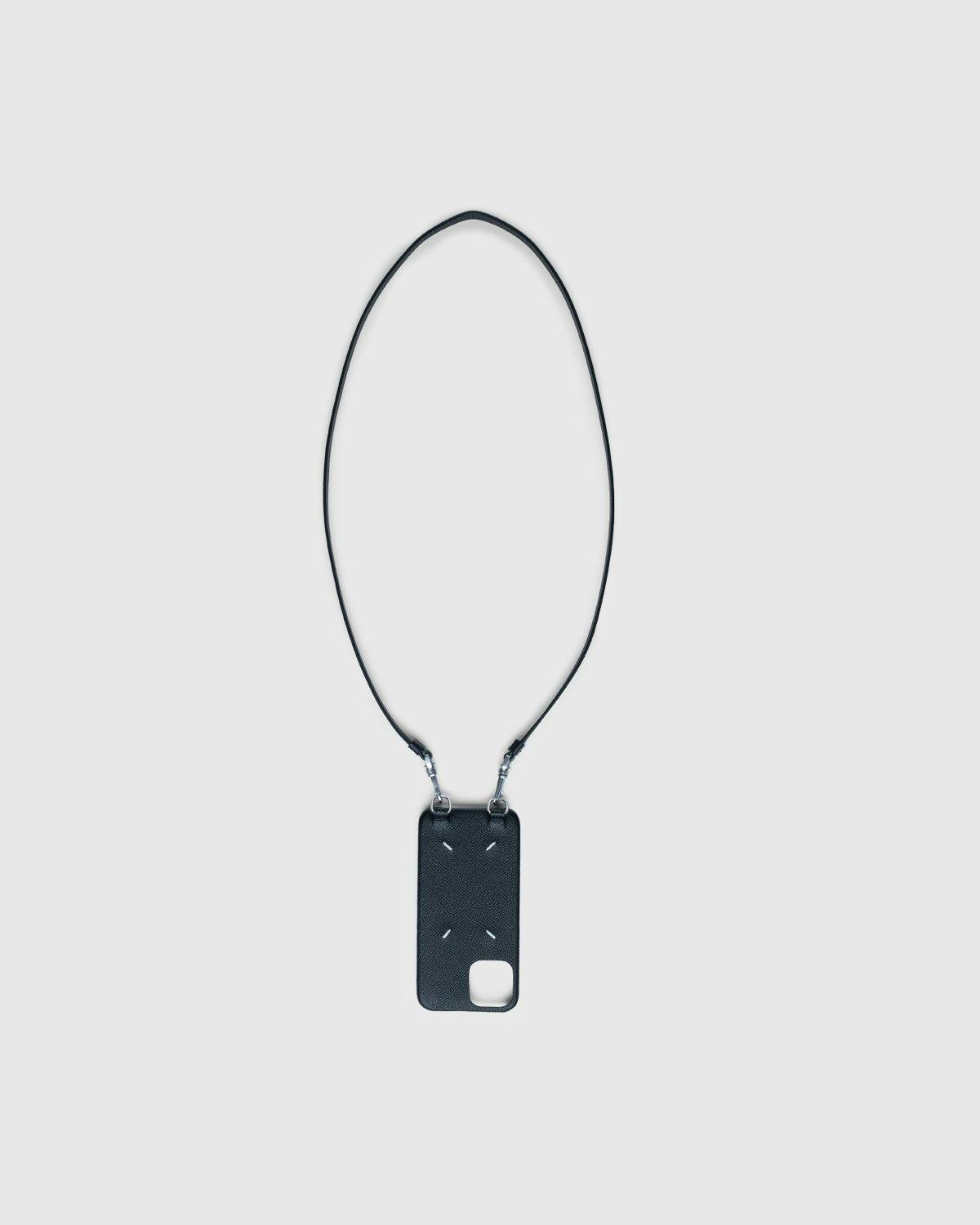 Maison Margiela - Leather iPhone Case Black - Lifestyle - Black - Image 2