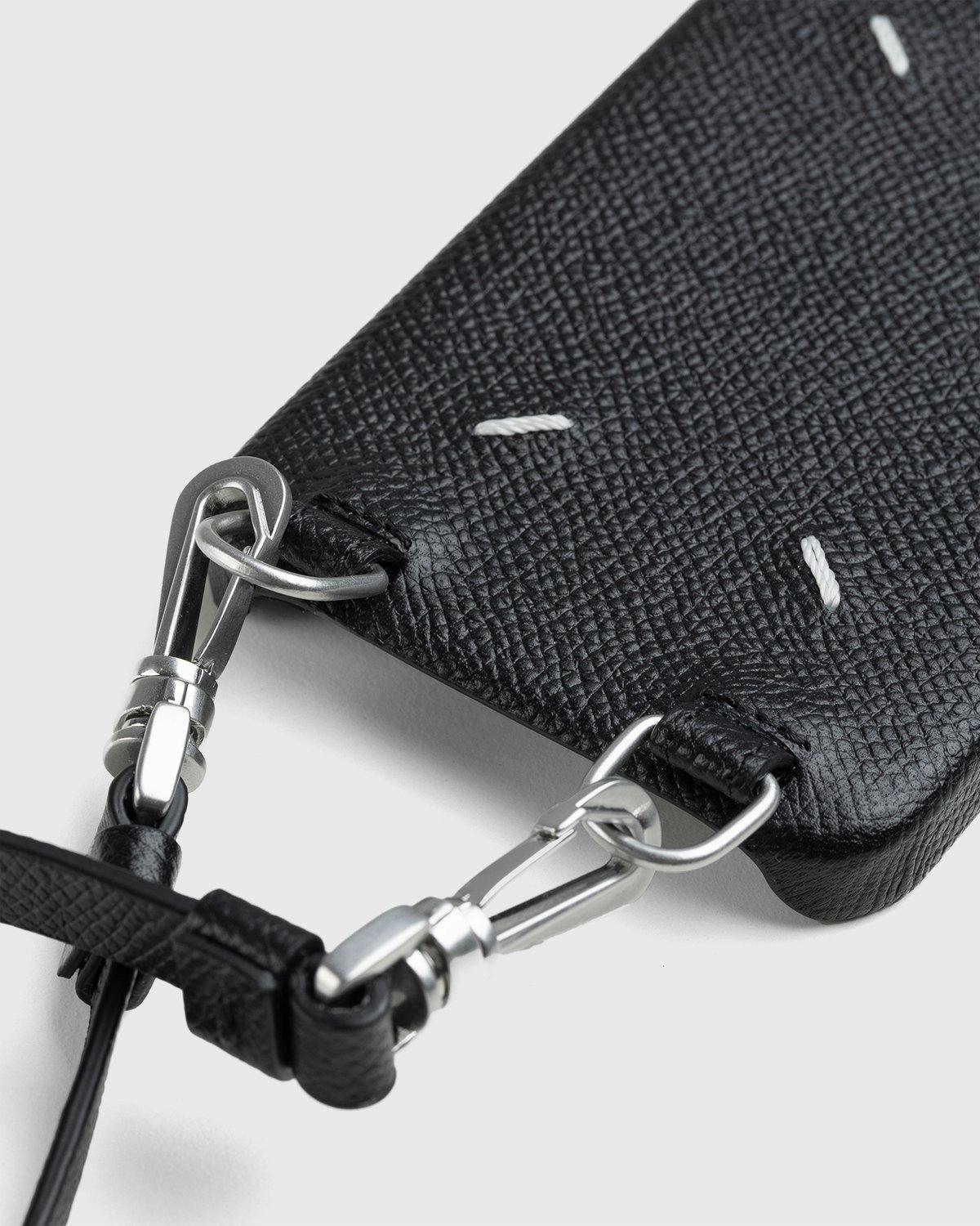 Maison Margiela - Leather iPhone Case Black - Lifestyle - Black - Image 4