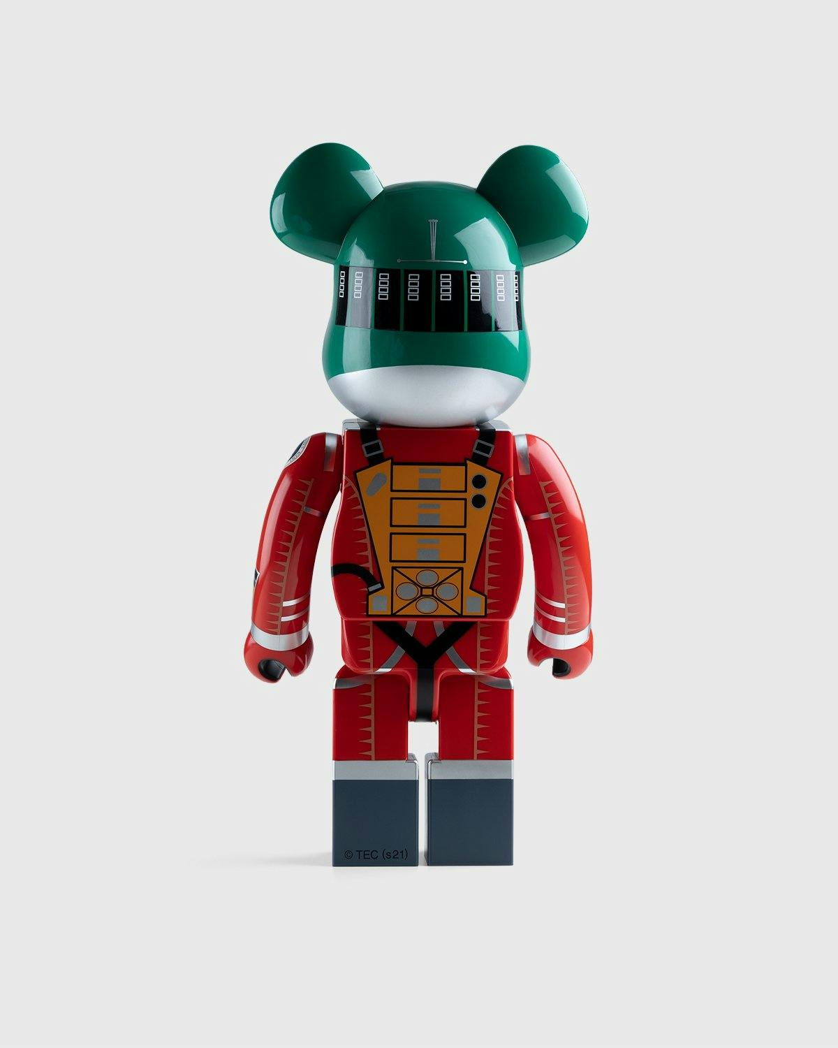 Medicom - Be@rbrick Space Suit Green Helmet & Orange Suit 1000% - Lifestyle - Orange - Image 3