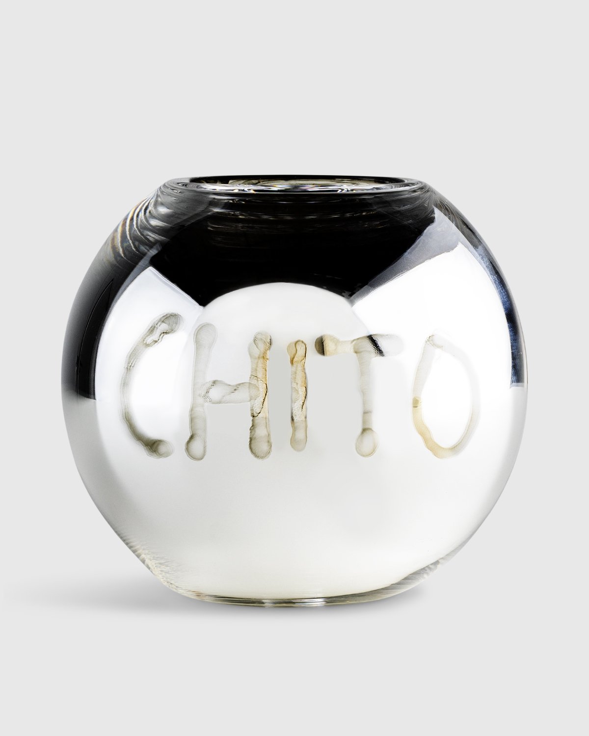 Chito x Christofle x Highsnobiety - Hand Painted Uni Vase Small 2 - Lifestyle - Silver - Image 2