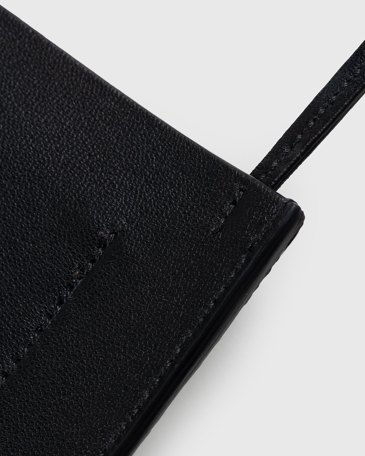Jil Sander - Leather Phone Holder Pouch Black - Lifestyle - Black - Image 4
