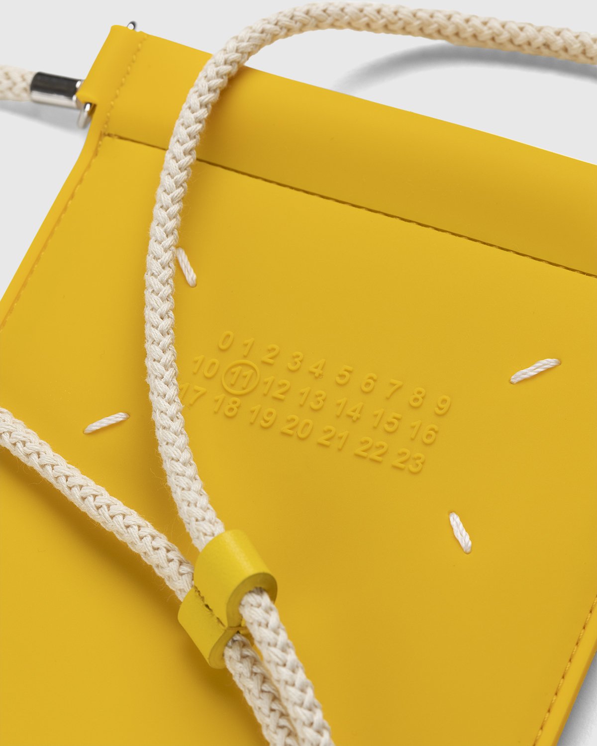 Maison Margiela - Rubber Leather Phone Case Yellow - Lifestyle - Yellow - Image 3