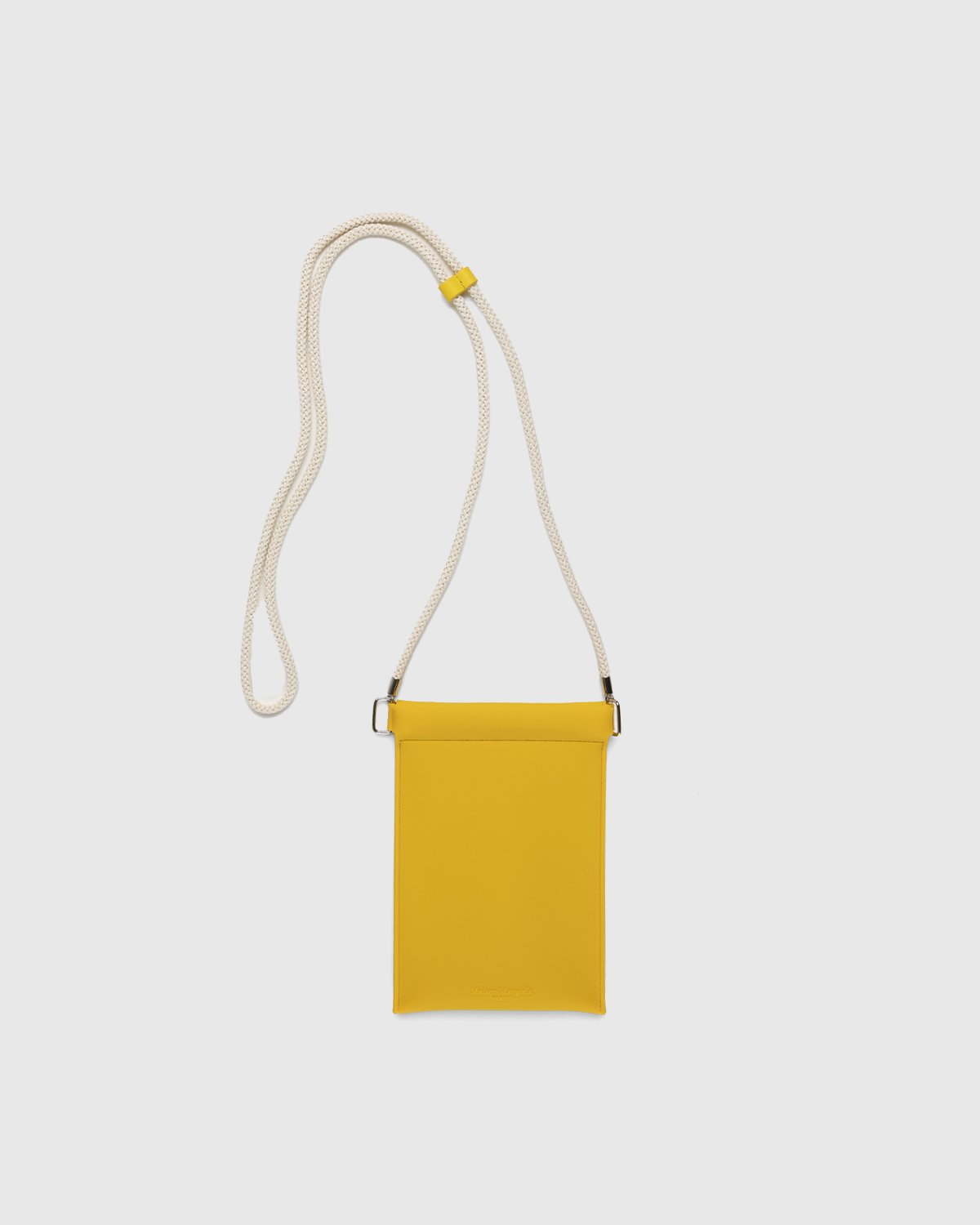 Maison Margiela - Rubber Leather Phone Case Yellow - Lifestyle - Yellow - Image 2