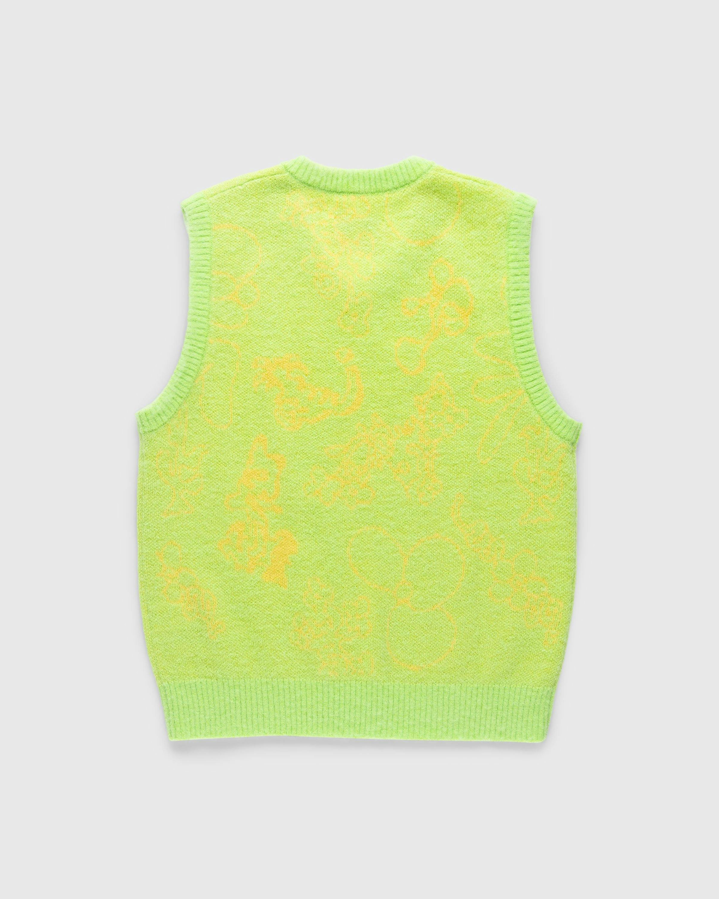 NTS x Highsnobiety - Alpaca Fuzzy Sweater Vest Green - Clothing - Green - Image 2