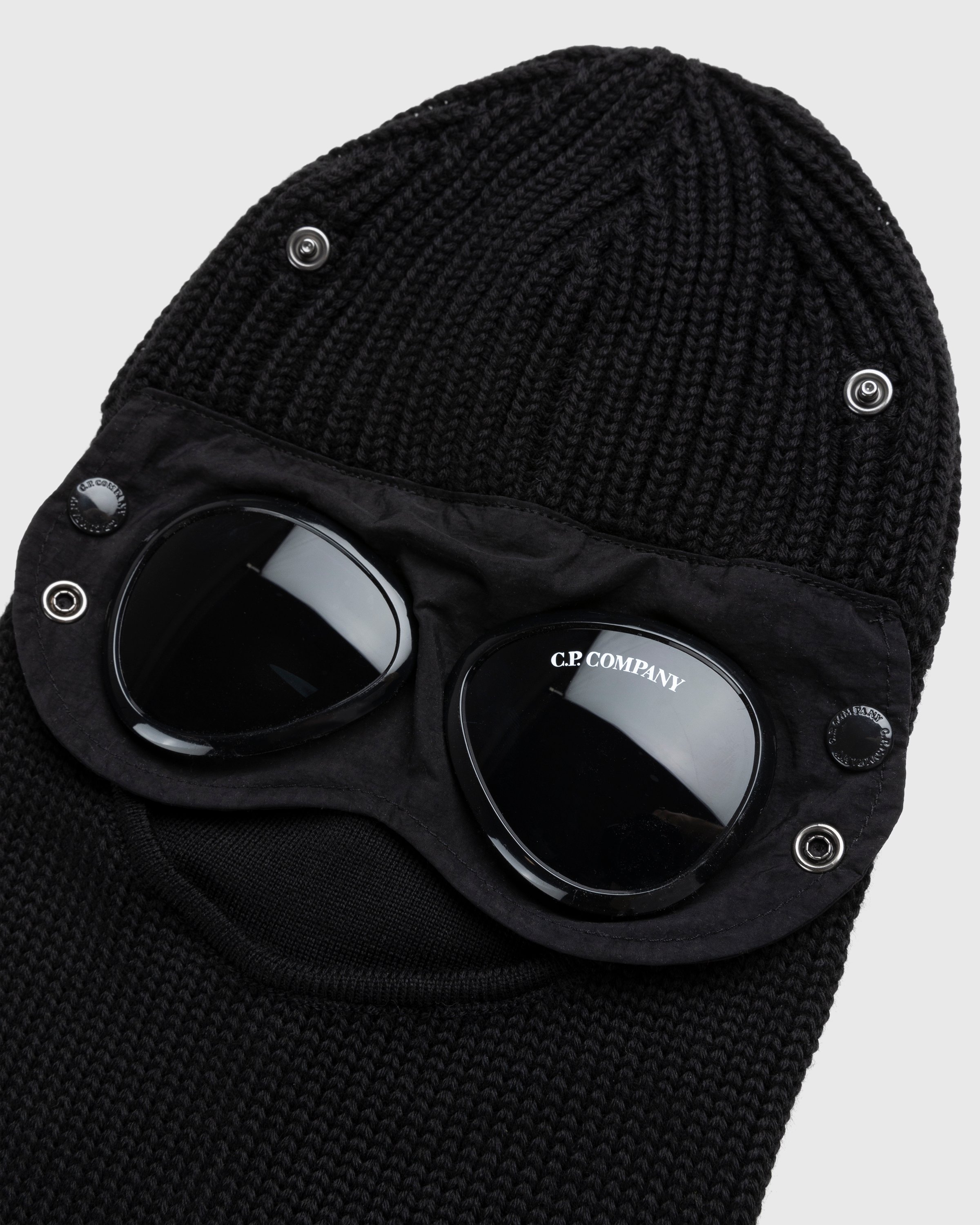 C.P. Company - Extra Fine Merino Wool Goggle Balaclava Black - Accessories - Black - Image 5