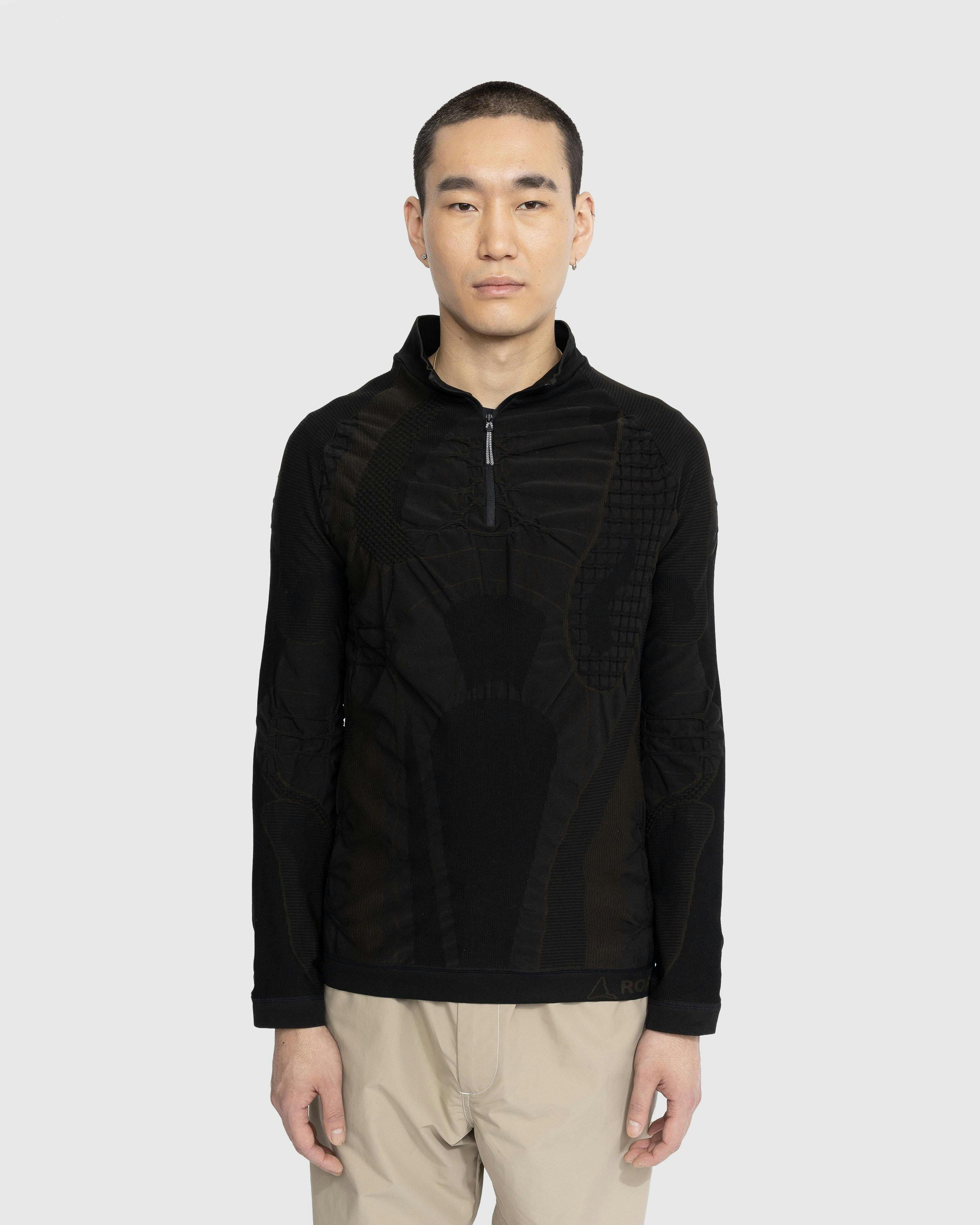 ROA - Half Zip 3D Knit Black - Clothing - Black - Image 2