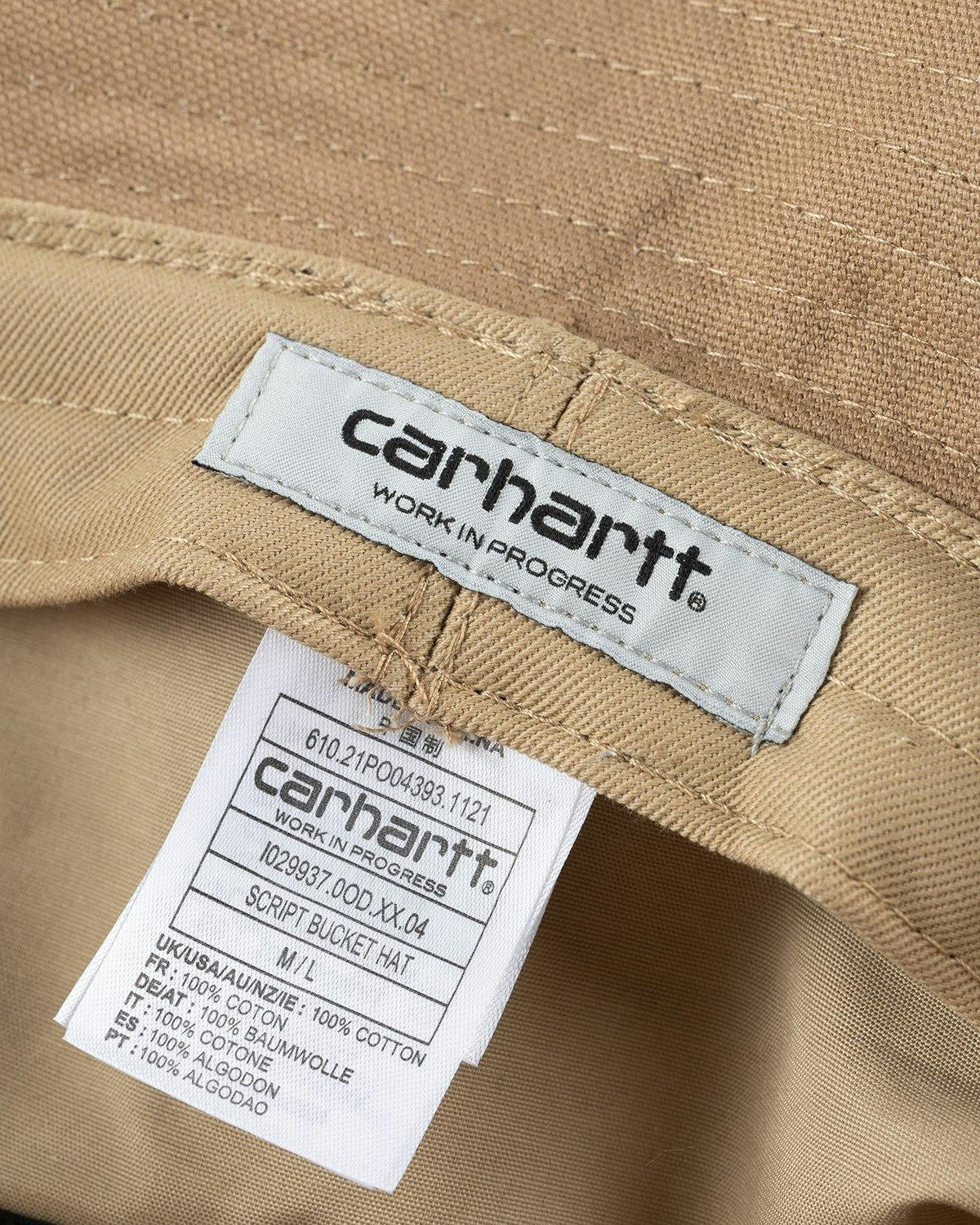 Carhartt WIP - Script Bucket Hat Nomad Hamilton Brown - Accessories - Brown - Image 5