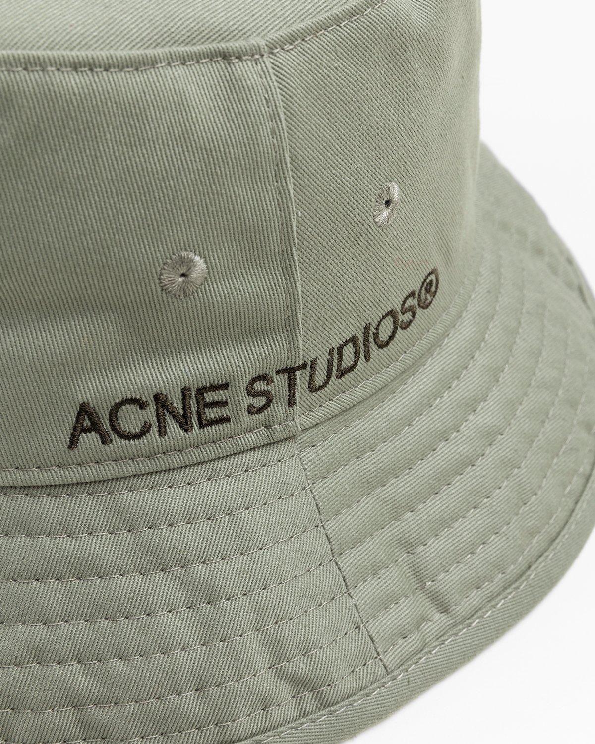 Acne Studios - Twill Bucket Hat Sage Green - Accessories - Green - Image 3
