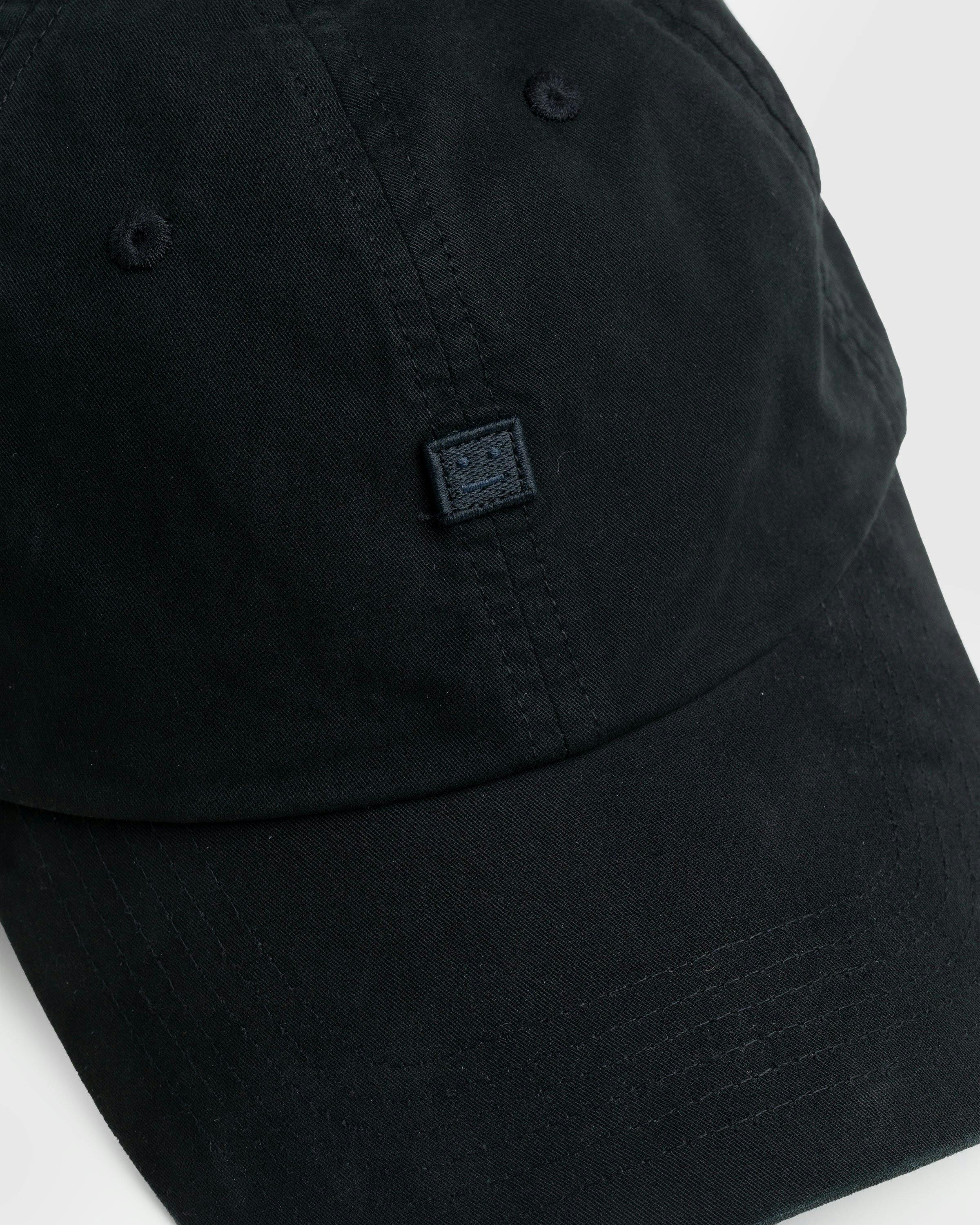 Acne Studios - Face Patch Baseball Cap Black - Accessories - Black - Image 4