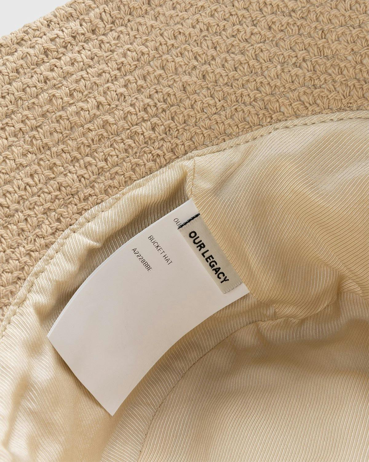 Our Legacy - Italian Cotton Bucket Hat Beige - Accessories - Beige - Image 3