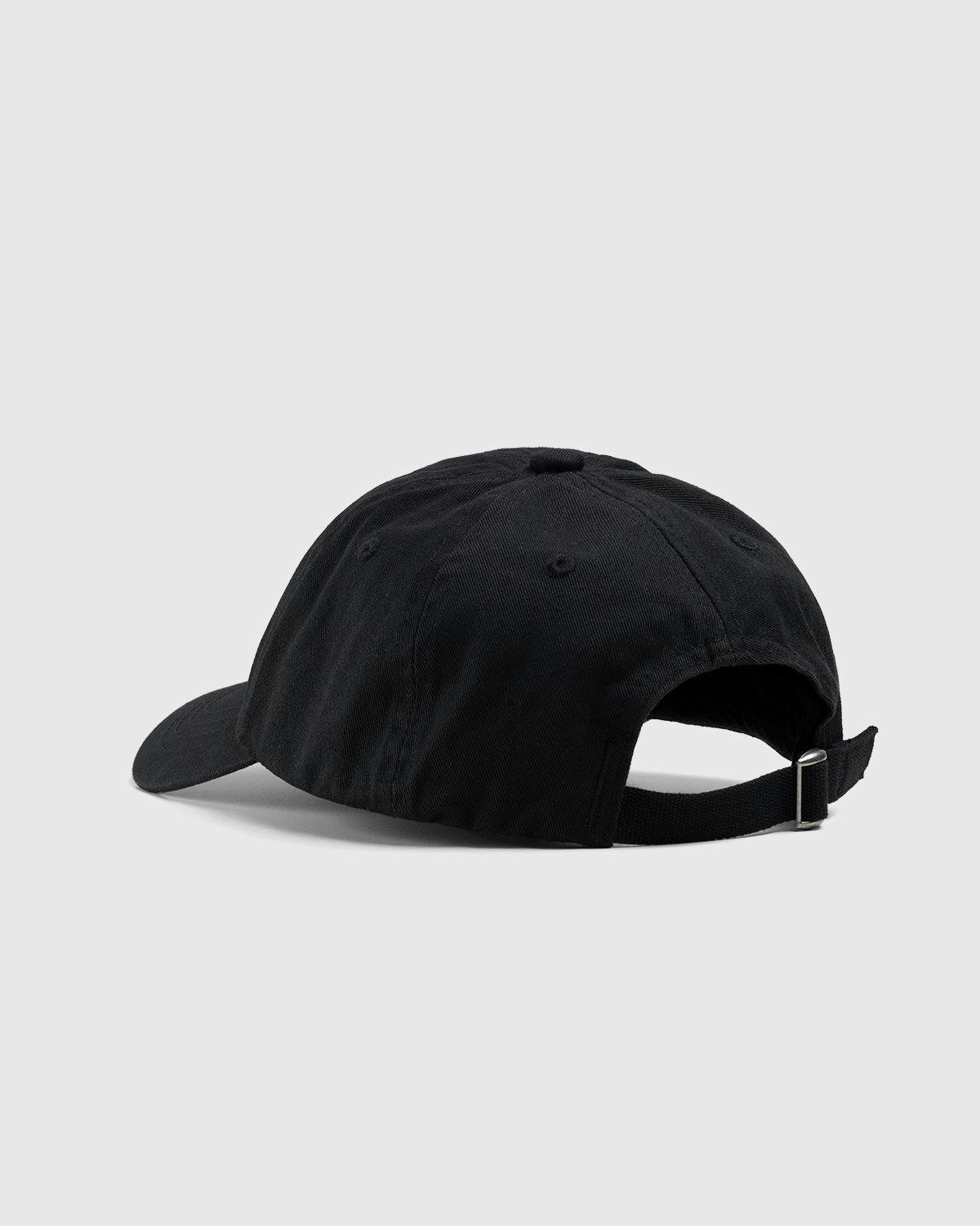 Acne Studios - Cotton Baseball Cap Black - Accessories - Black - Image 3