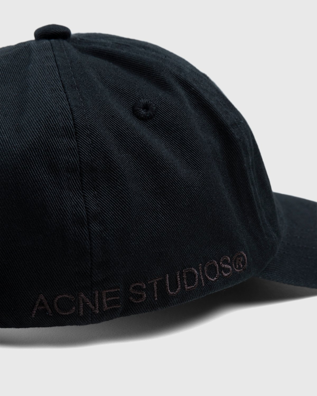 Acne Studios - Cotton Baseball Cap Black - Accessories - Black - Image 5