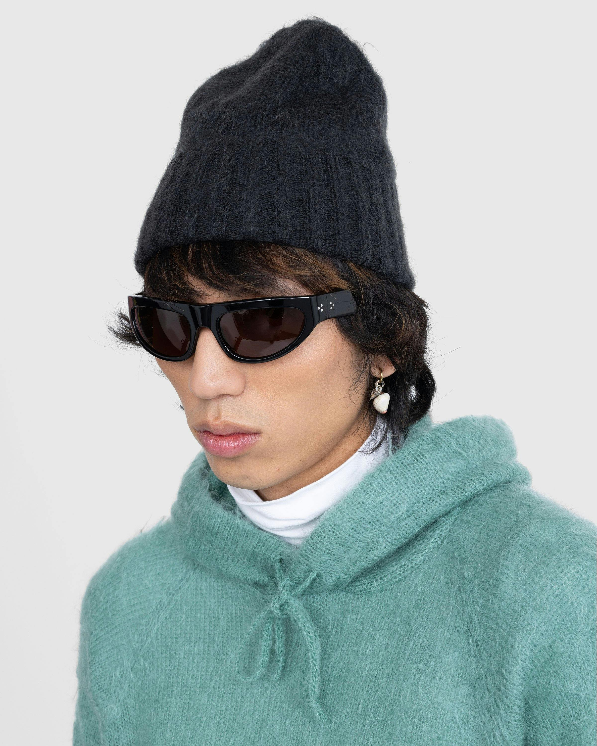 Auralee - Brushed Super Kid Mohair Beanie Black - Accessories - Black - Image 2