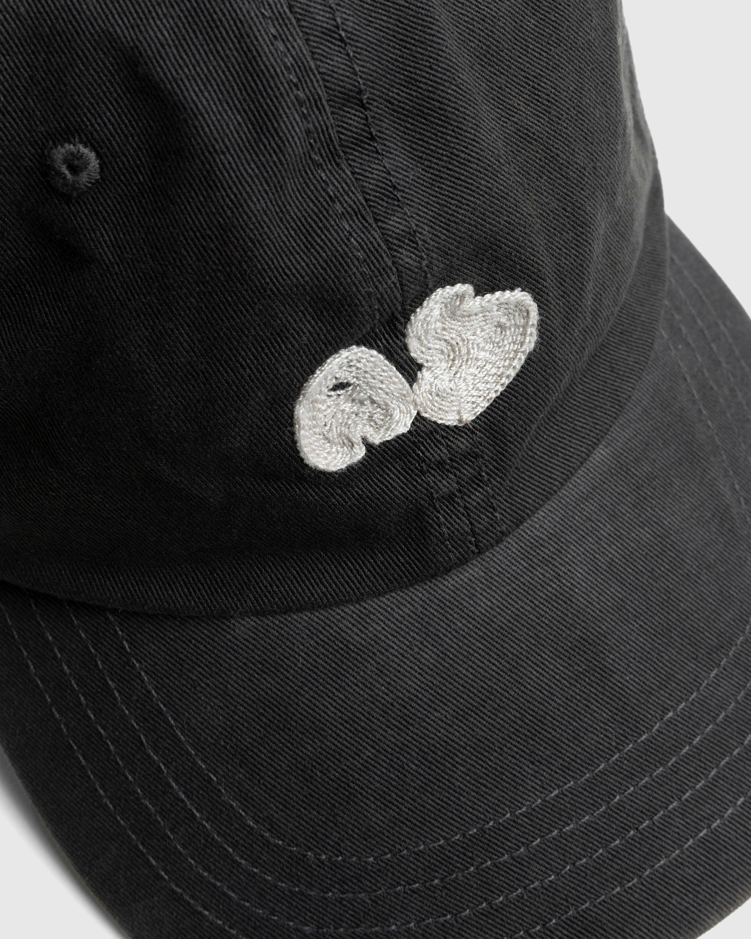 Acne Studios - Bubble Logo Cap Anthracite Grey - Accessories - Blue - Image 4