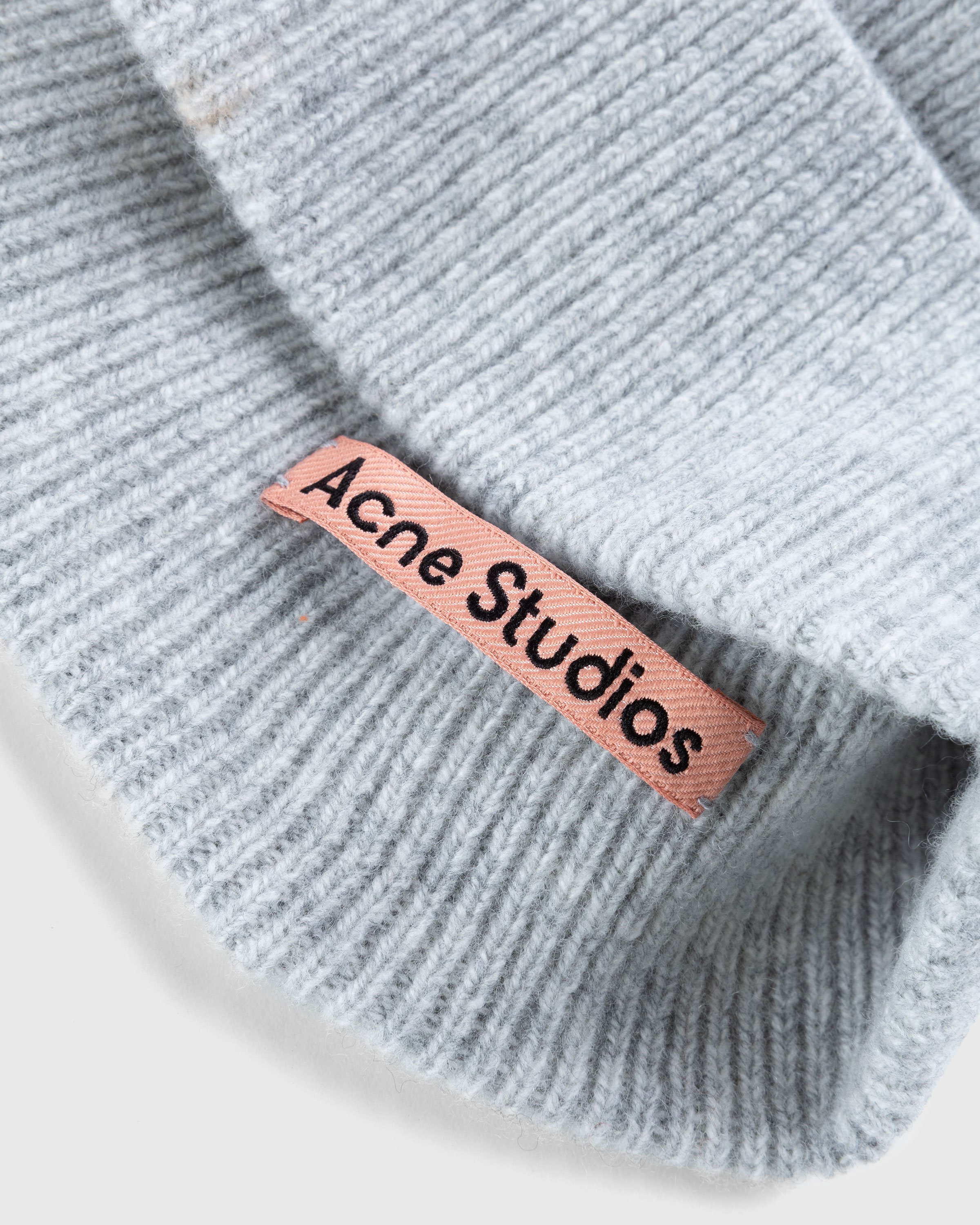 Acne Studios - Wool Cashmere Beanie Grey - Accessories - Grey - Image 4