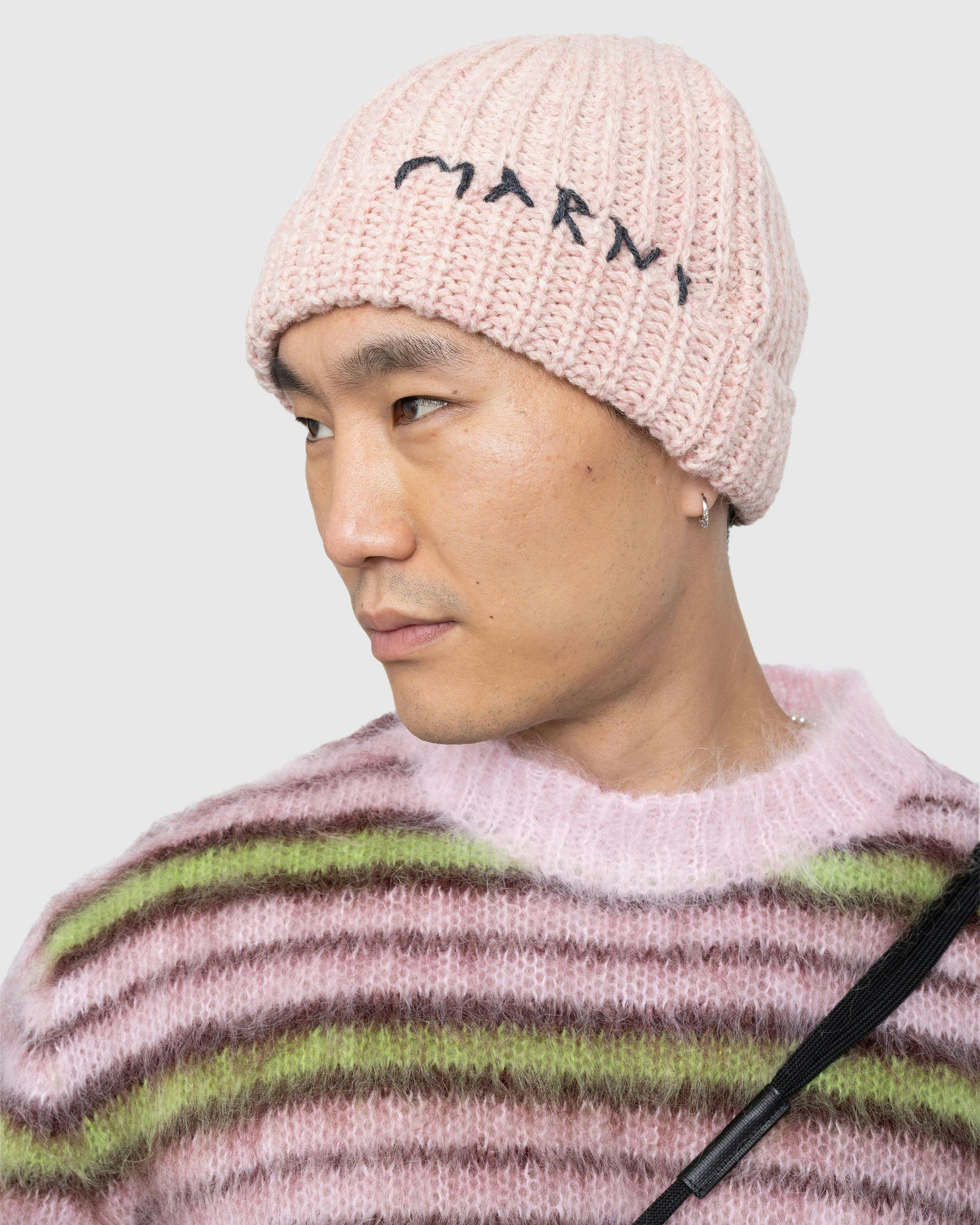 Marni - Logo Beanie Pink - Accessories - Pink - Image 3