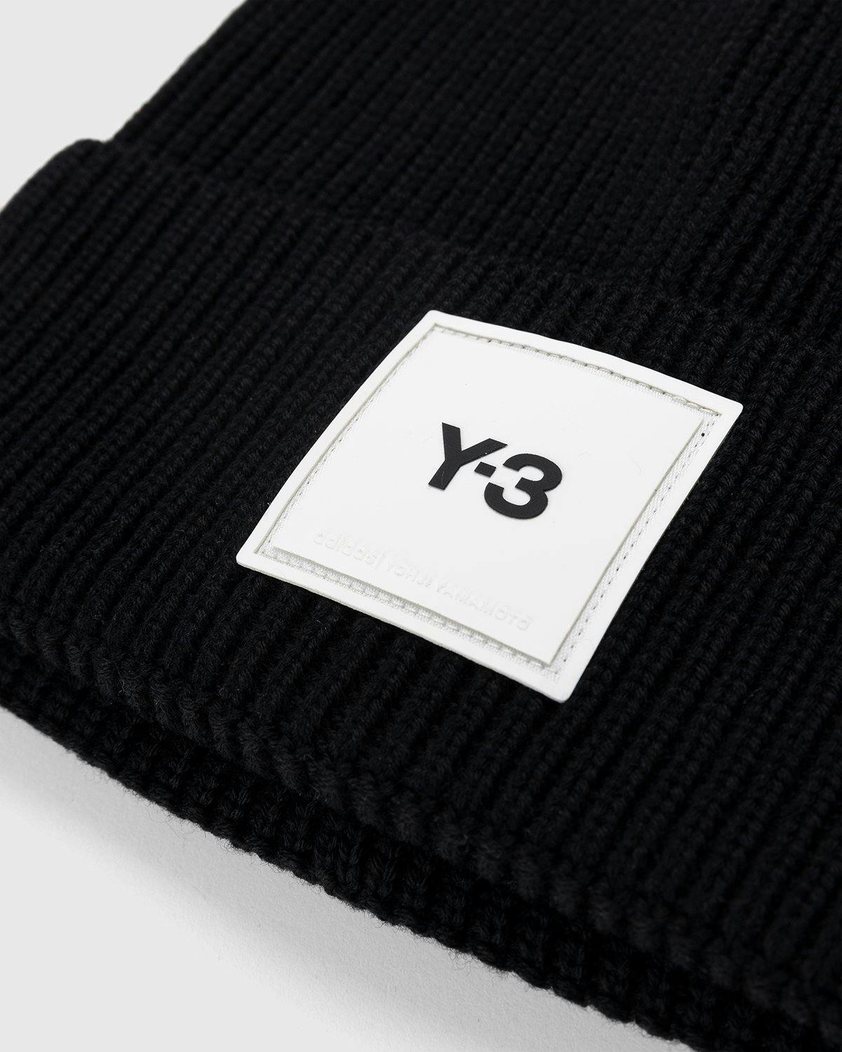 Y-3 - Classic Logo Beanie Black - Accessories - Black - Image 3