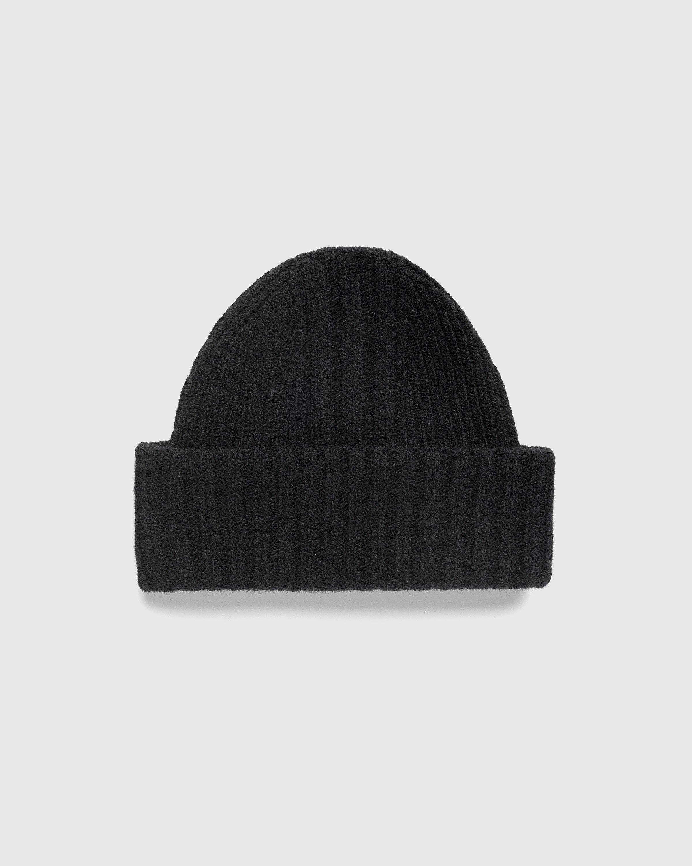 Y-3 - Logo Patch Beanie Black - Accessories - Black - Image 3