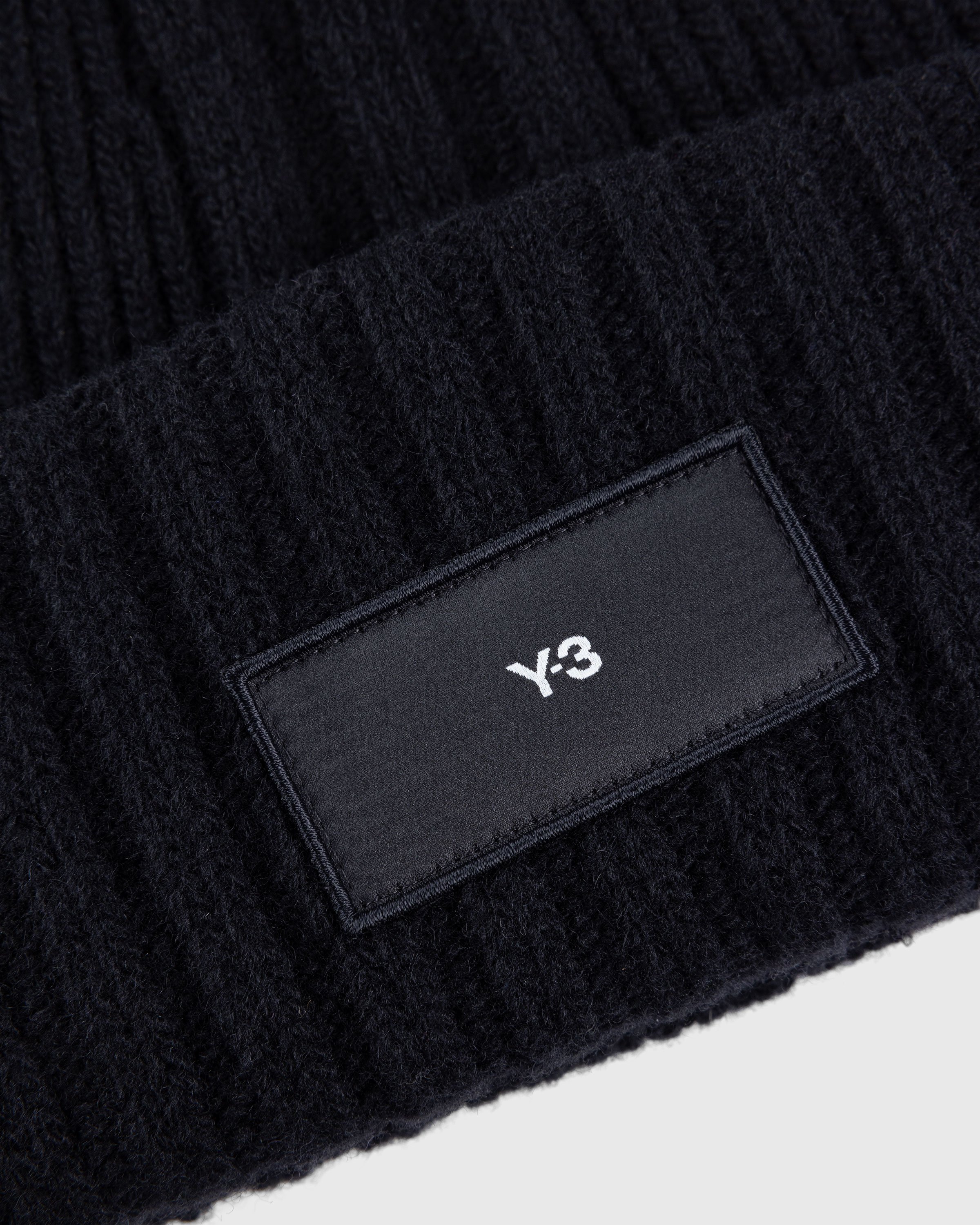 Y-3 - Logo Patch Beanie Black - Accessories - Black - Image 4