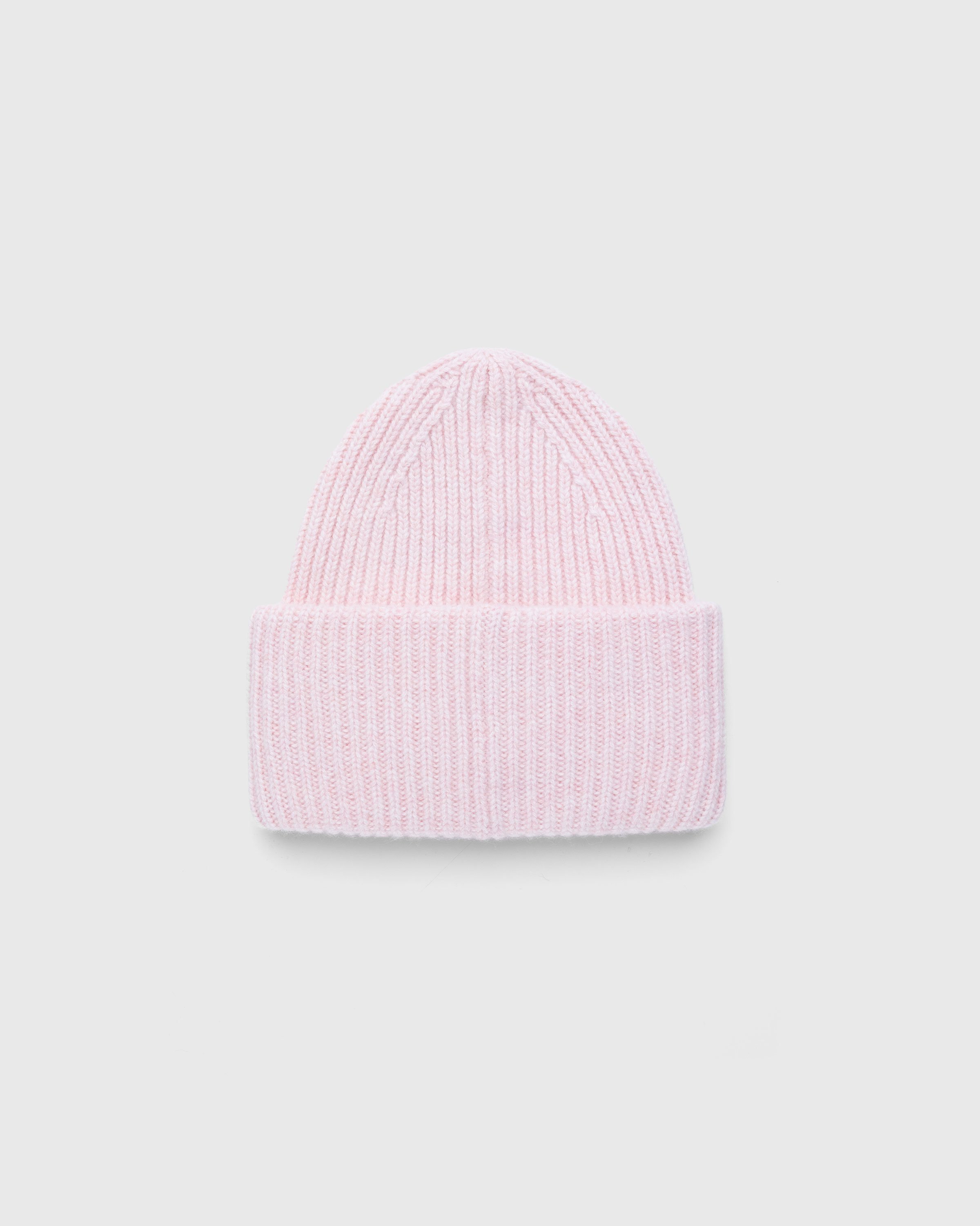 Acne Studios - Large Face Logo Beanie Pink - Accessories - Pink - Image 2