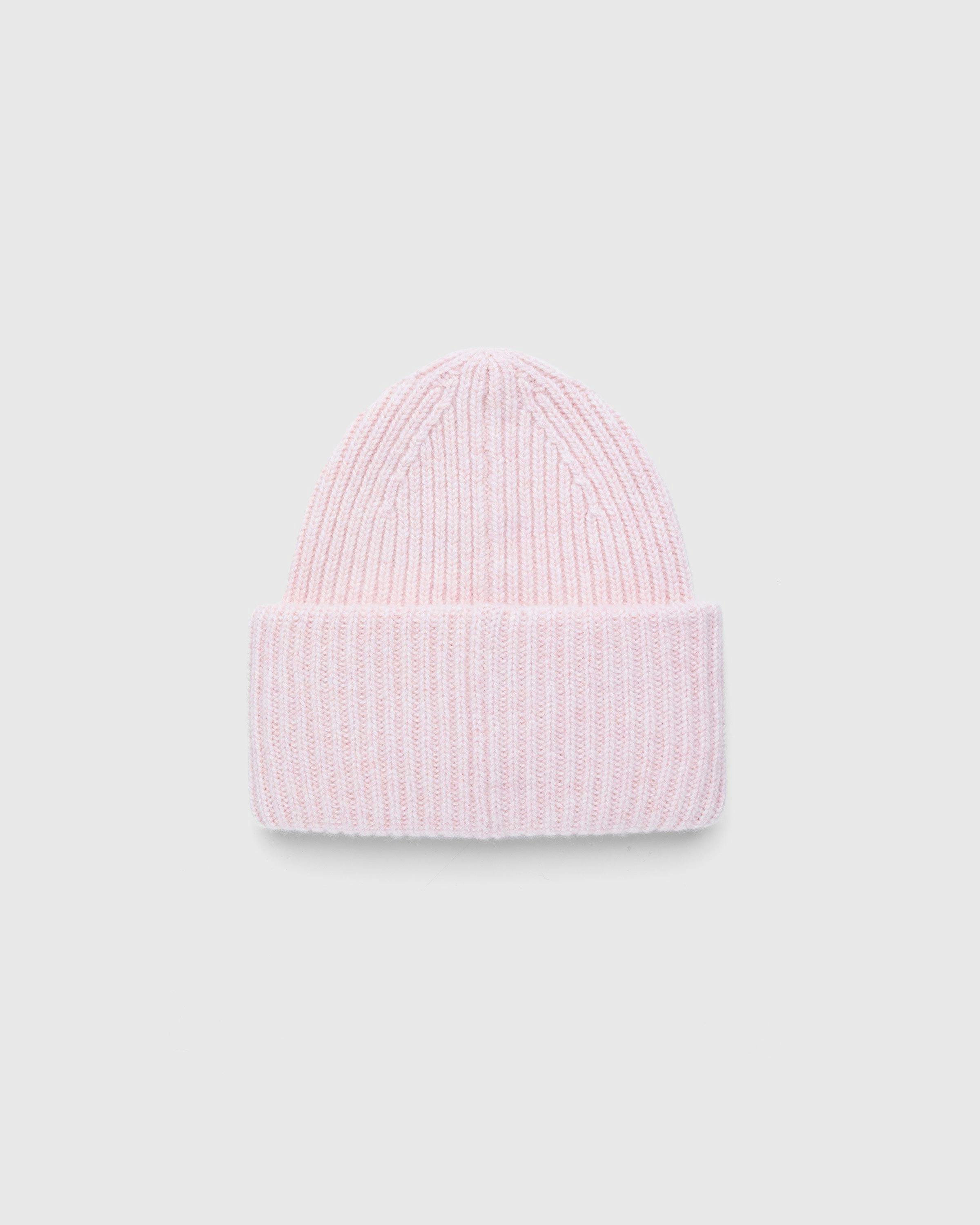 Acne Studios - Large Face Logo Beanie Pink - Accessories - Pink - Image 2