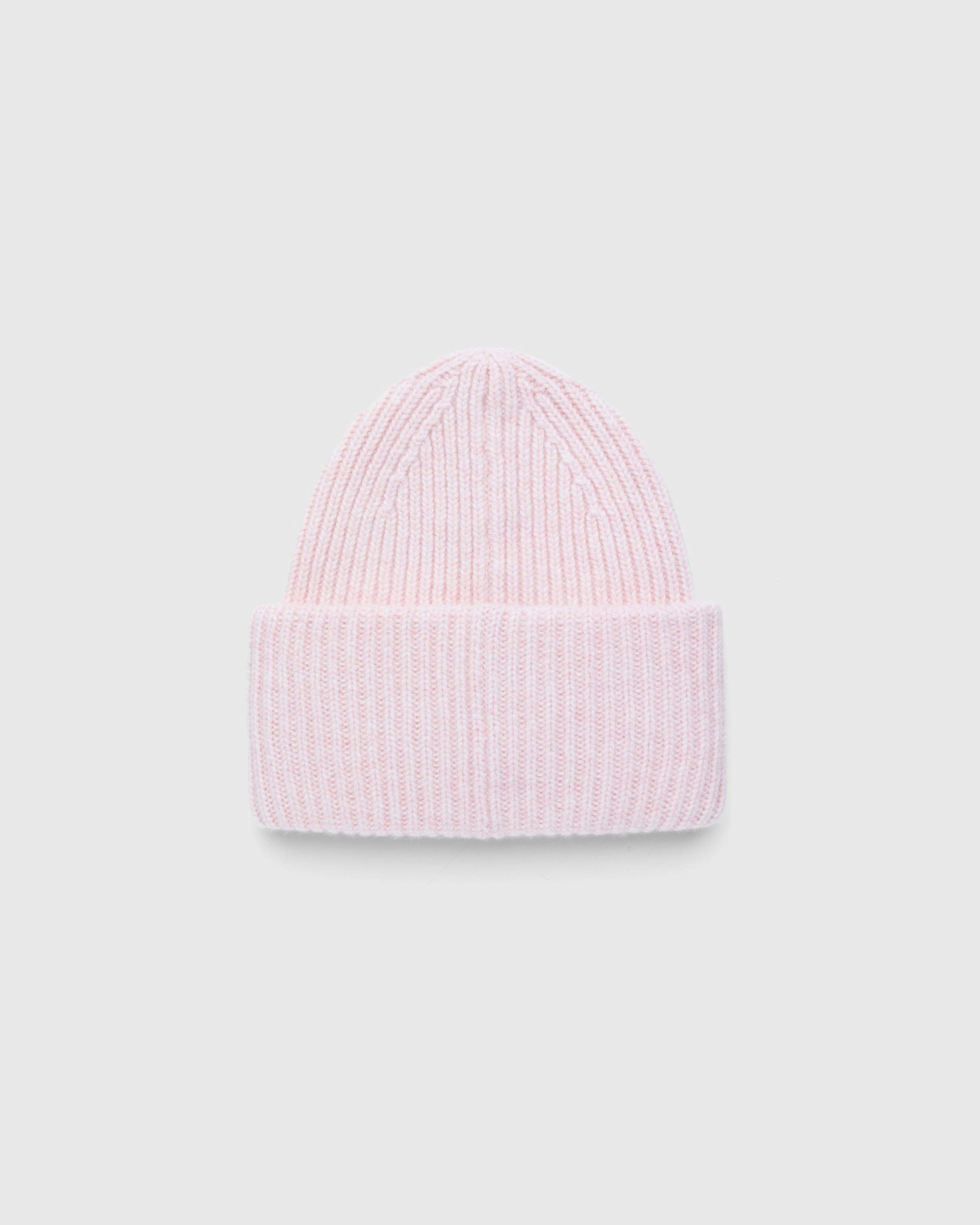 Acne Studios - Large Face Logo Beanie Pink - Accessories - Pink - Image 2