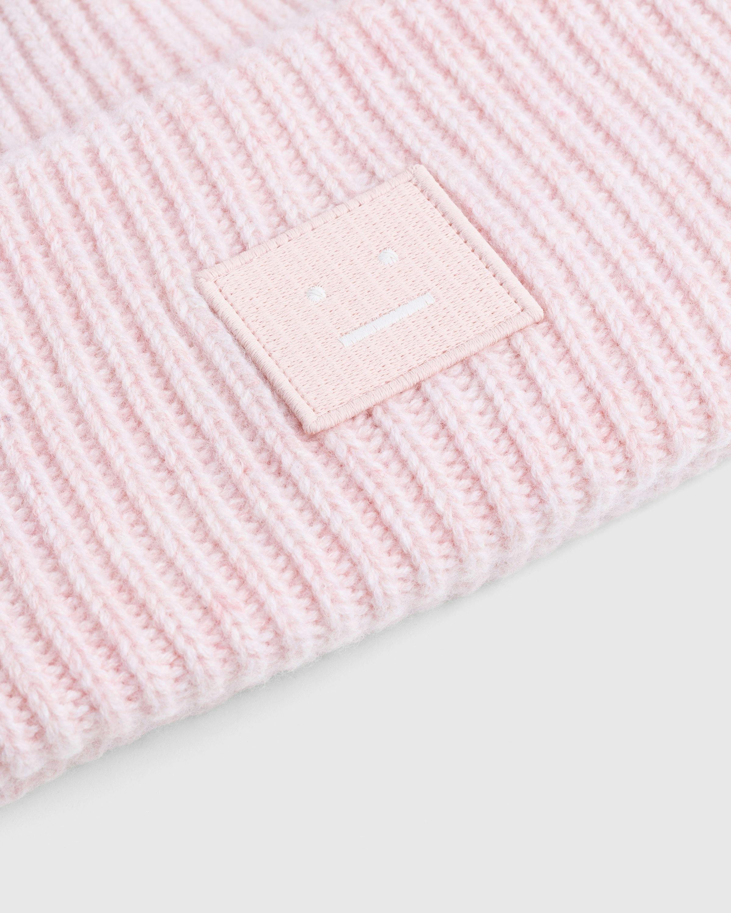 Acne Studios - Large Face Logo Beanie Pink - Accessories - Pink - Image 3