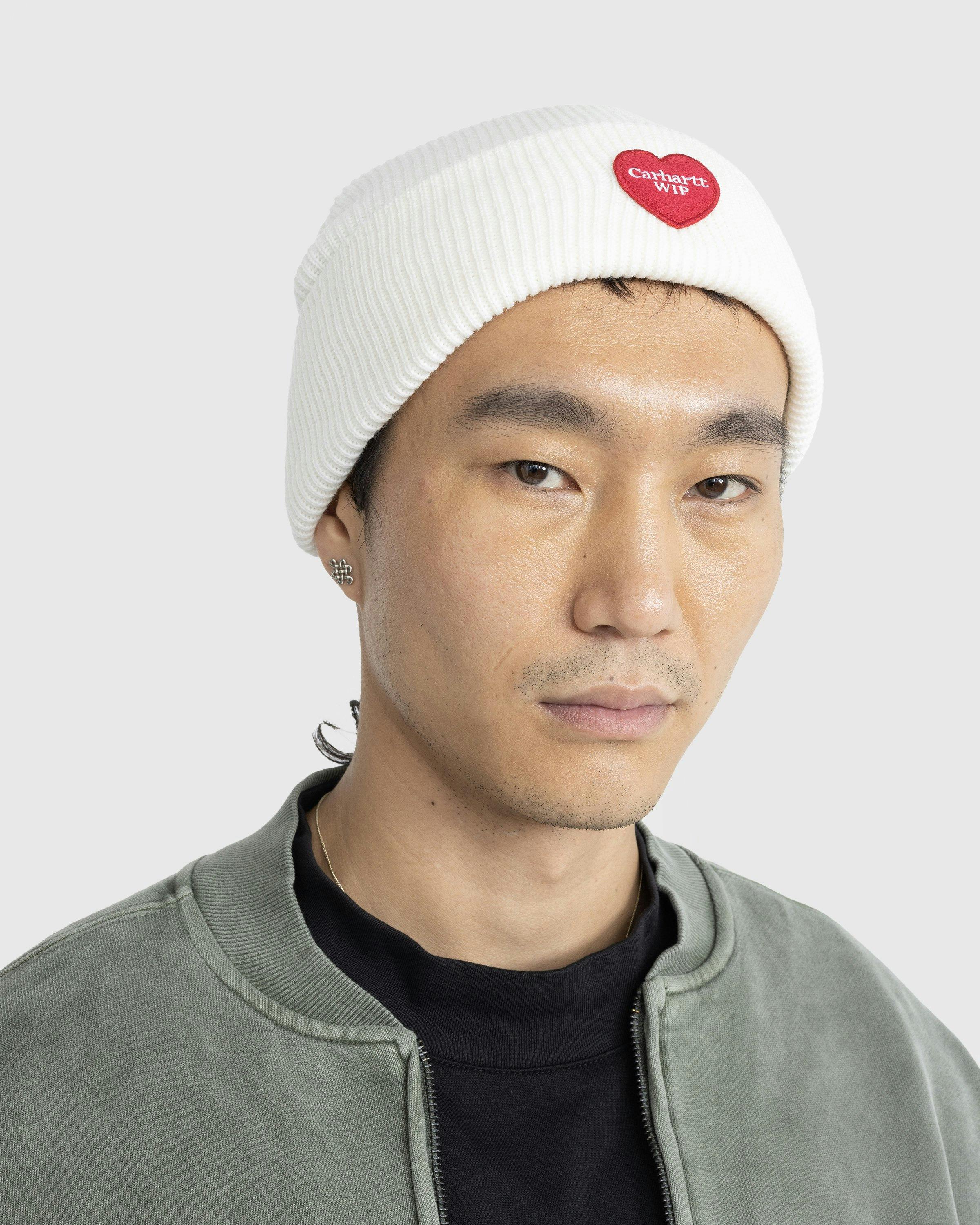 Carhartt WIP - Heart Patch Beanie Wax - Accessories - White - Image 4