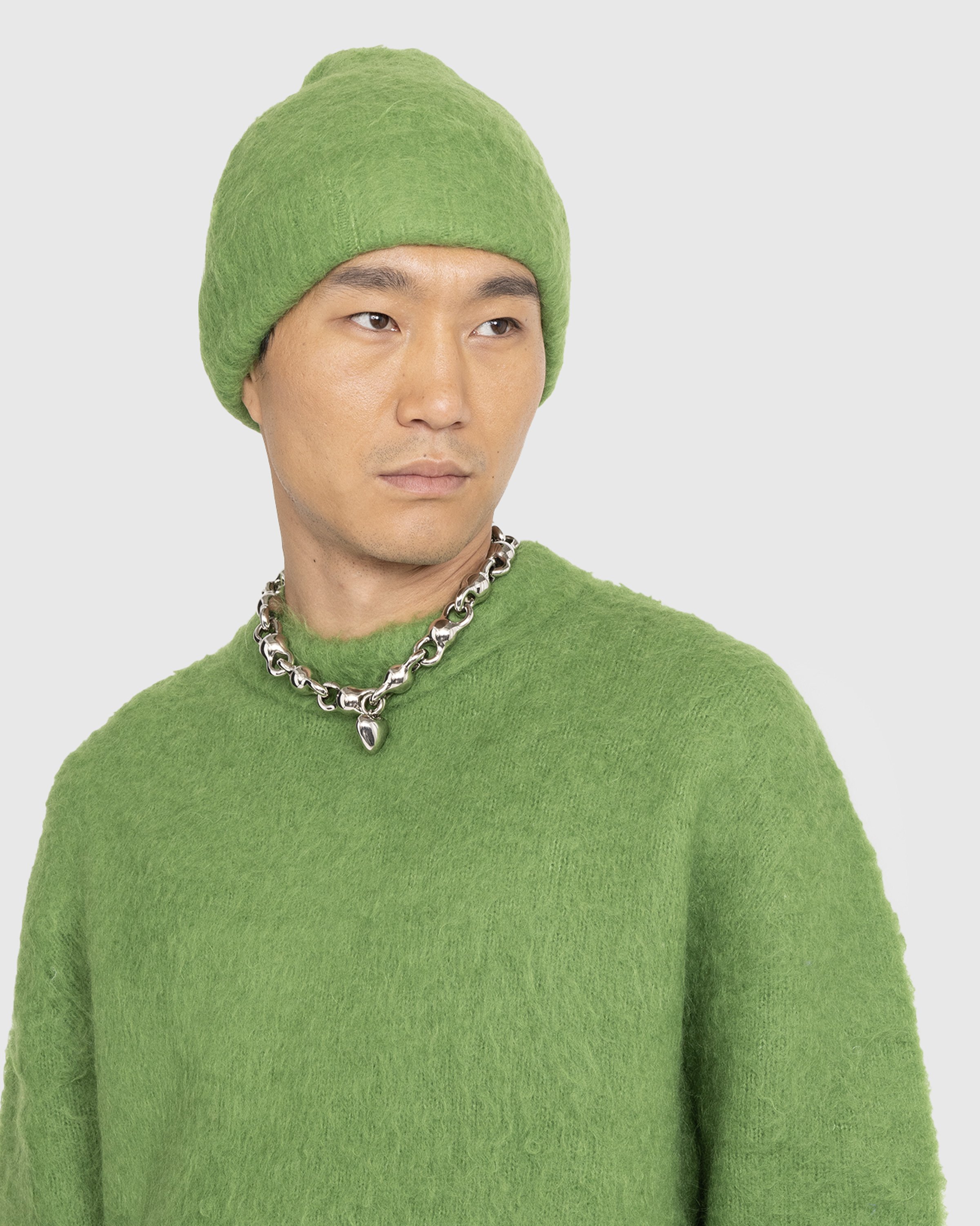 Acne Studios - Ribbed Beanie Pear Green - Accessories - Beige - Image 3