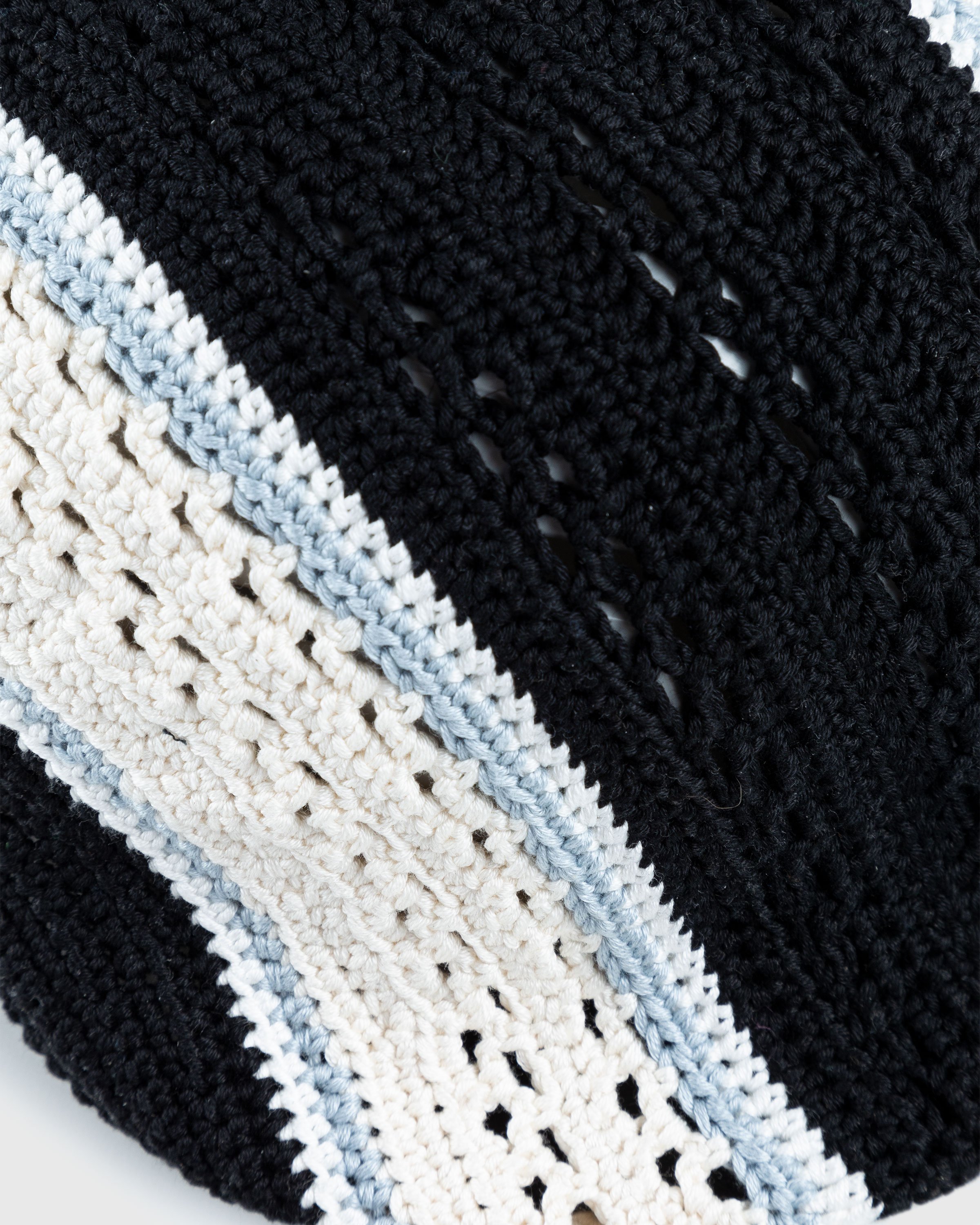 SSU - Crochet Flat Hat Black/Ivory - Accessories - Black - Image 4
