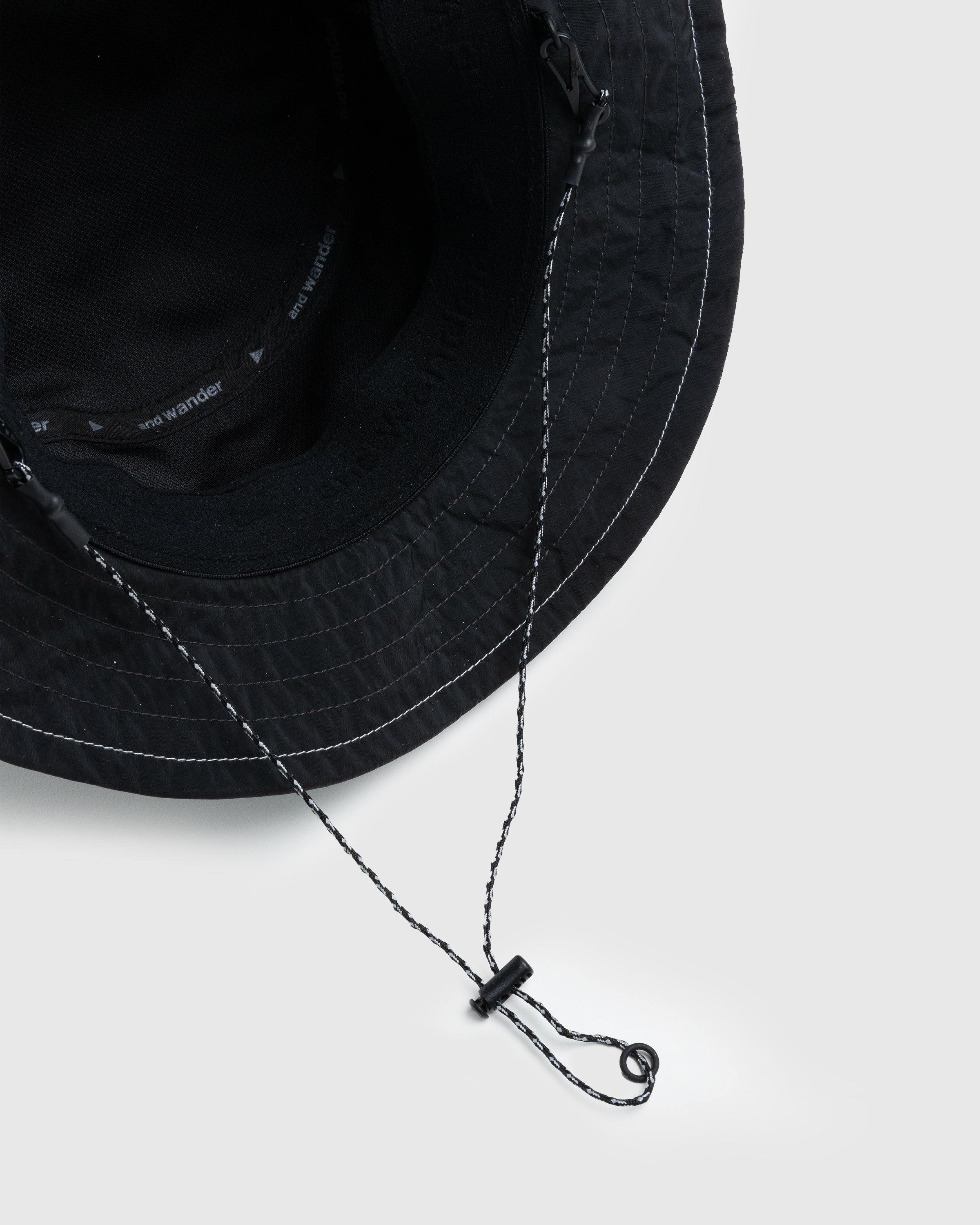 And Wander - JQ Tape Hat Black - Accessories - Black - Image 3