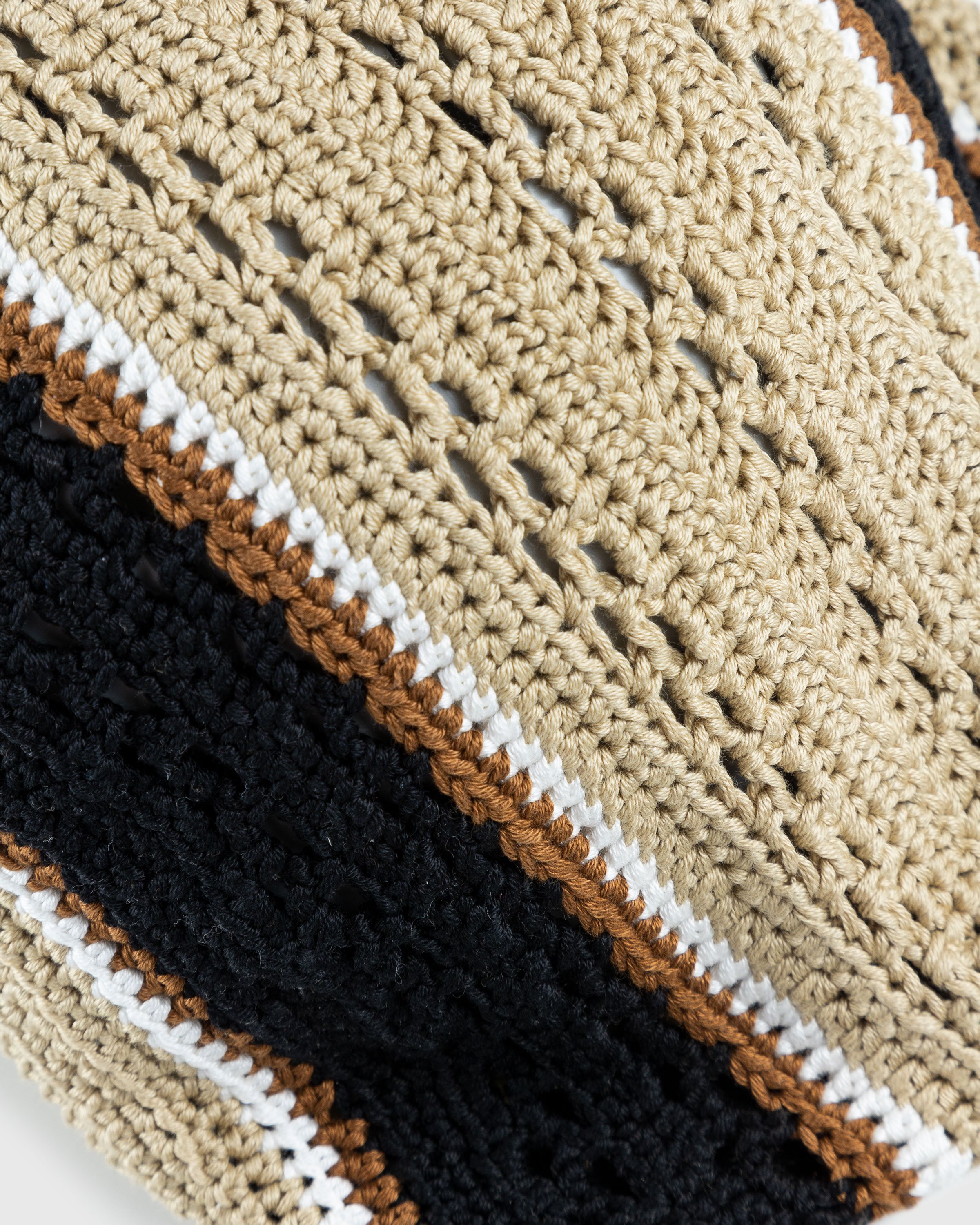 SSU - Crochet Flat Hat Beige/Black - Accessories - Black - Image 4
