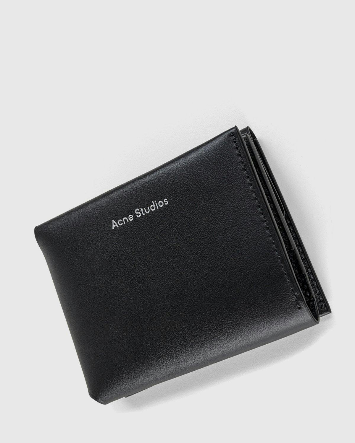 Acne Studios Trifold leather wallet Black