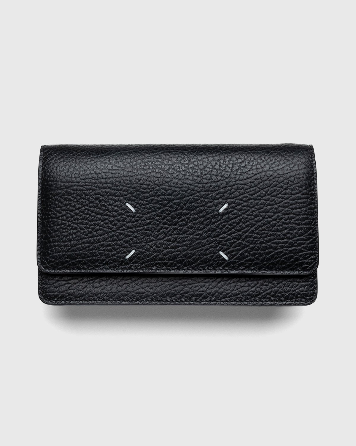Maison Margiela - Leather Wallet With Chain Black - Accessories - Black - Image 3