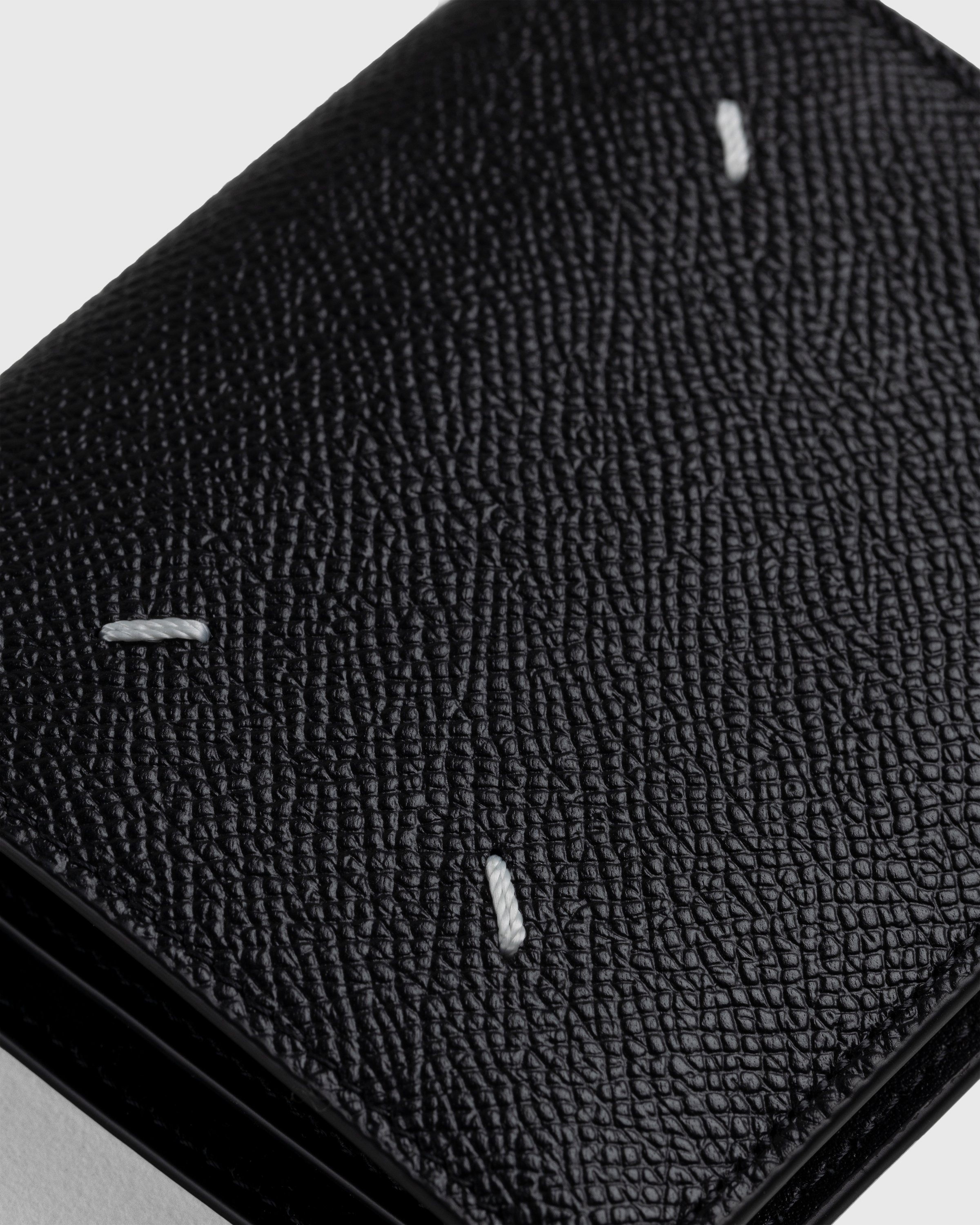 Maison Margiela - Leather Bifold Wallet Black - Accessories - Black - Image 5