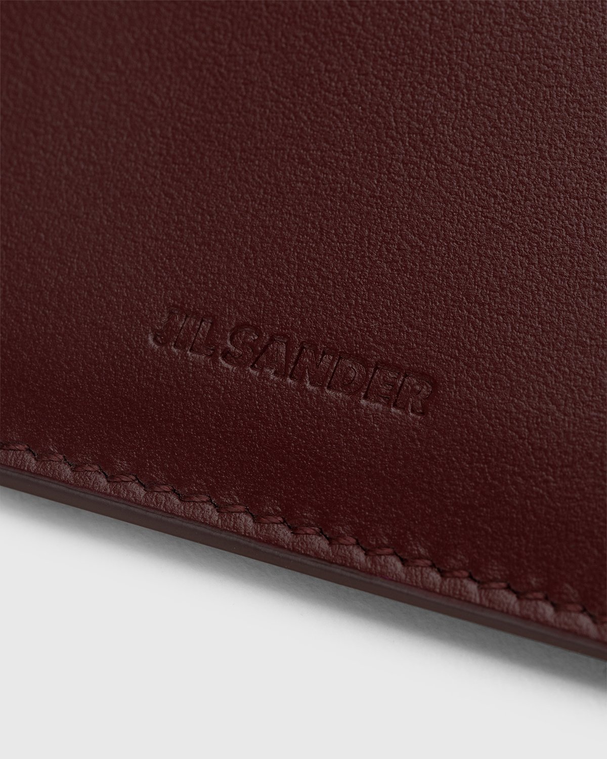 Jil Sander - Leather Card Holder Dark Red - Accessories - Red - Image 4