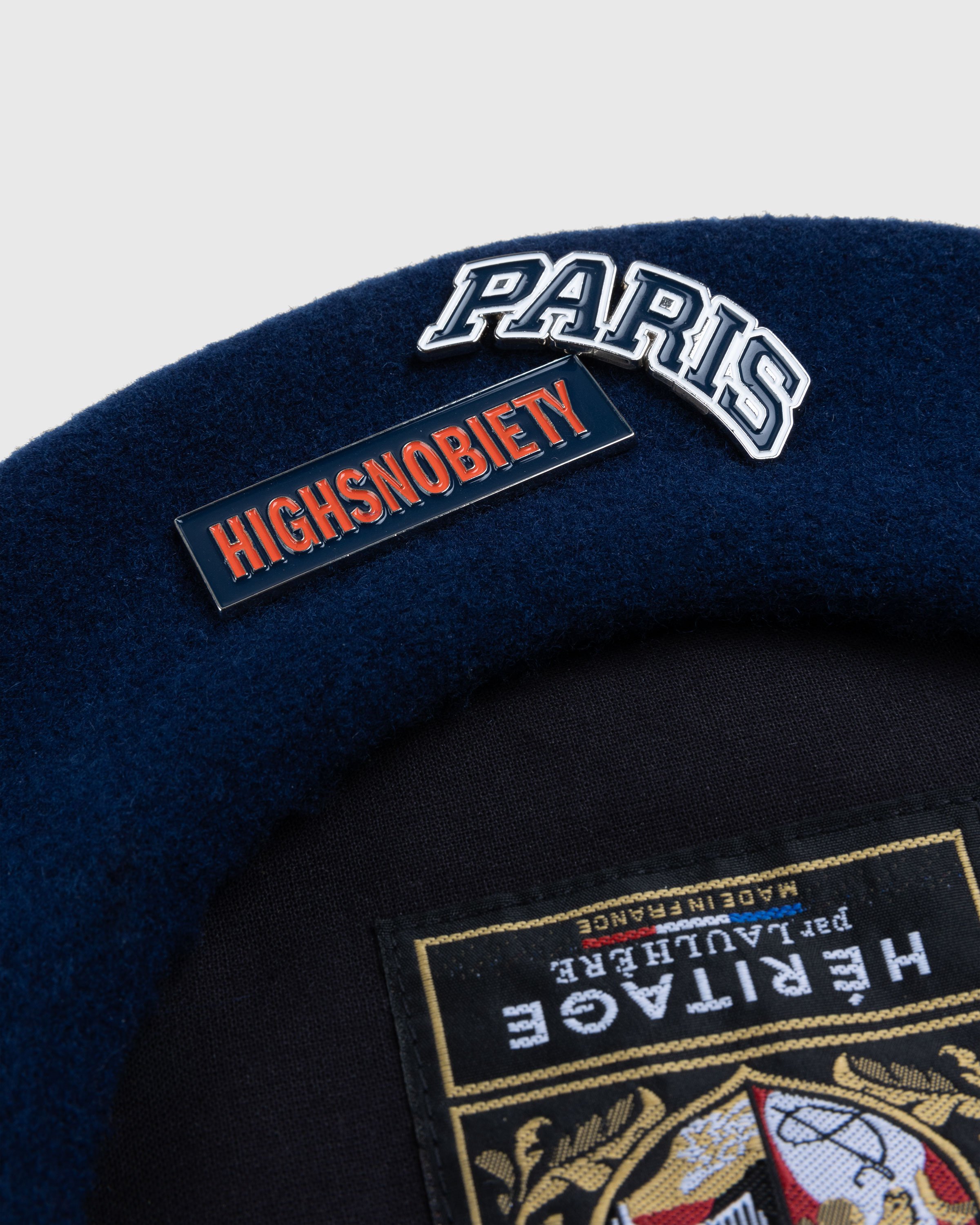 Highsnobiety - Not in Paris 5 Beret with Paris Pins - Accessories - Blue - Image 5