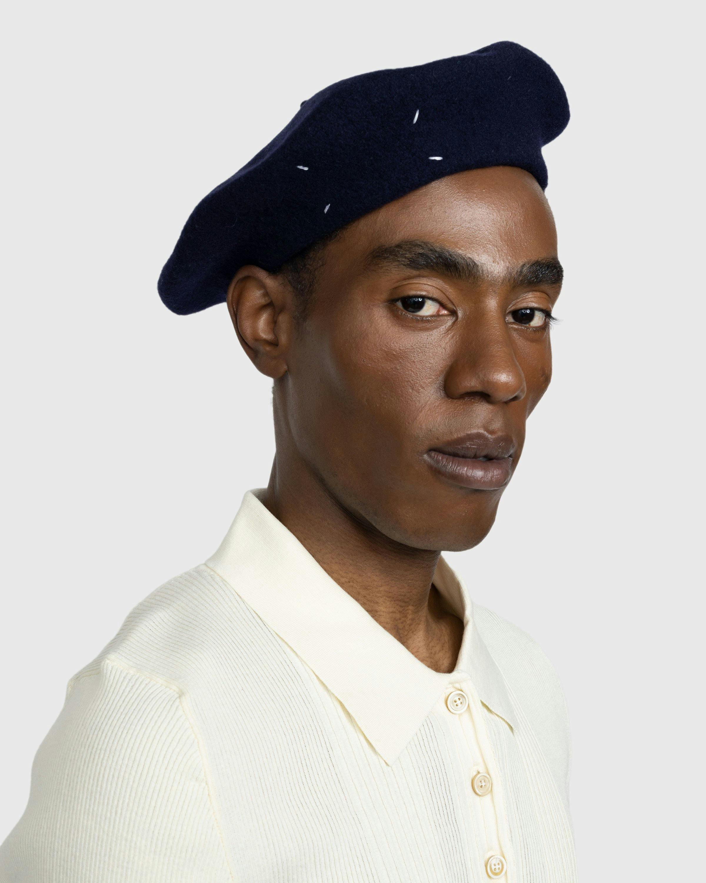 Maison Margiela - Heavy Wool Beret Black - Accessories - Black - Image 3