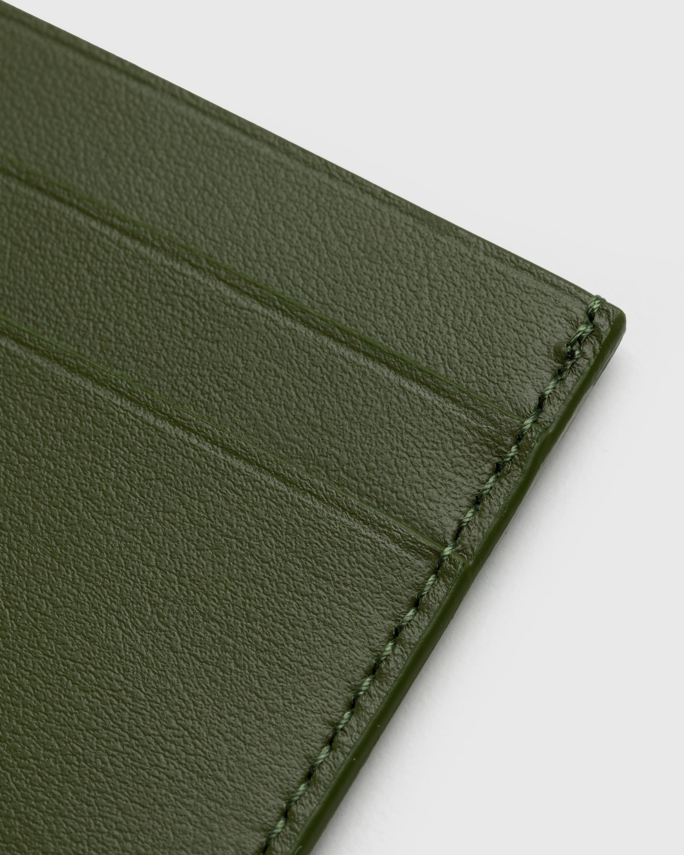 Jil Sander - Leather Card Holder Green - Accessories - Grey - Image 3
