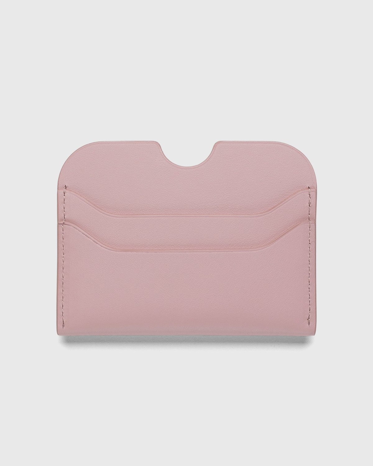 Acne Studios - Leather Card Case Powder Pink - Accessories - Pink - Image 2