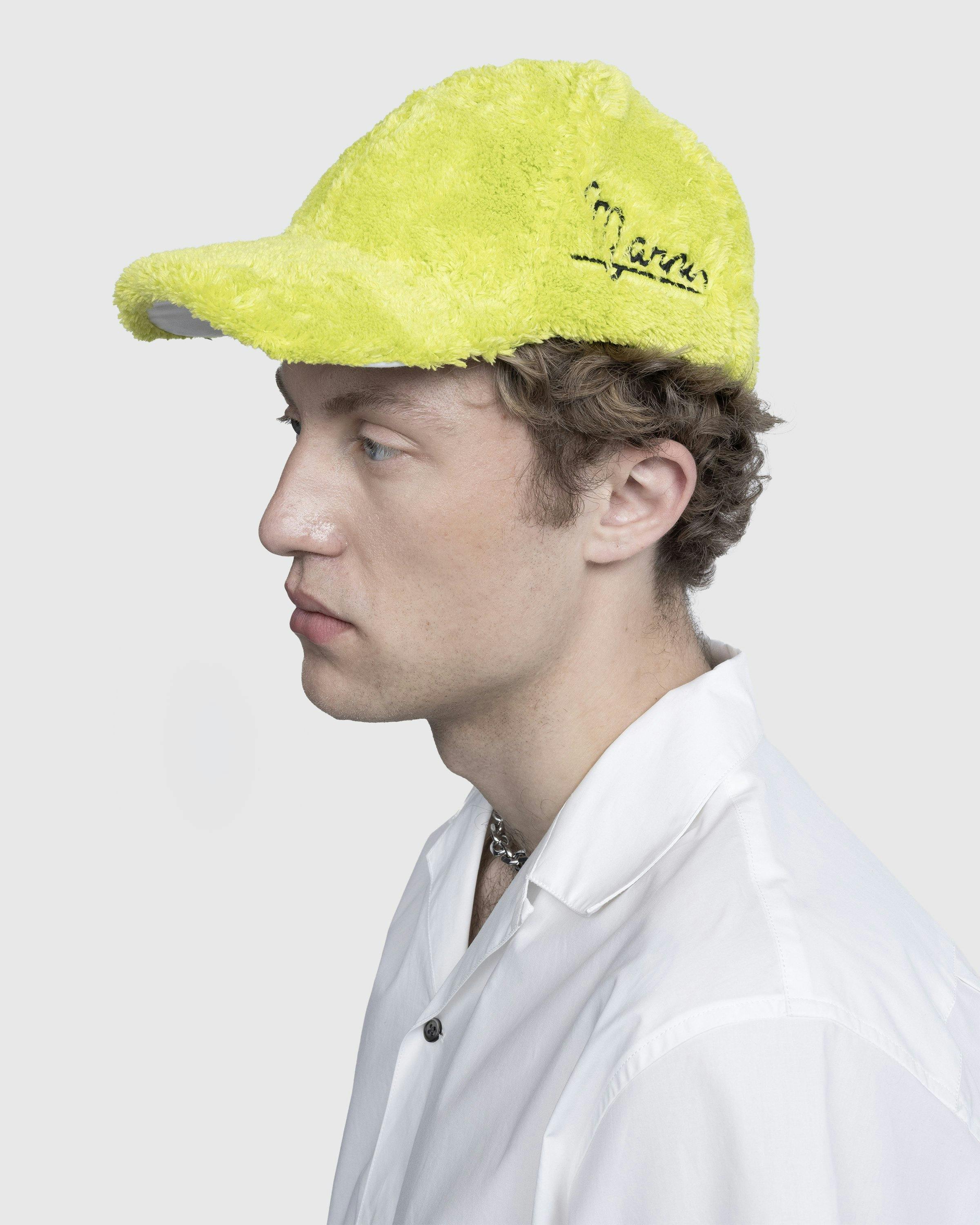 Marni - Fuzzy Faux Fur Baseball Hat Green | Highsnobiety Shop