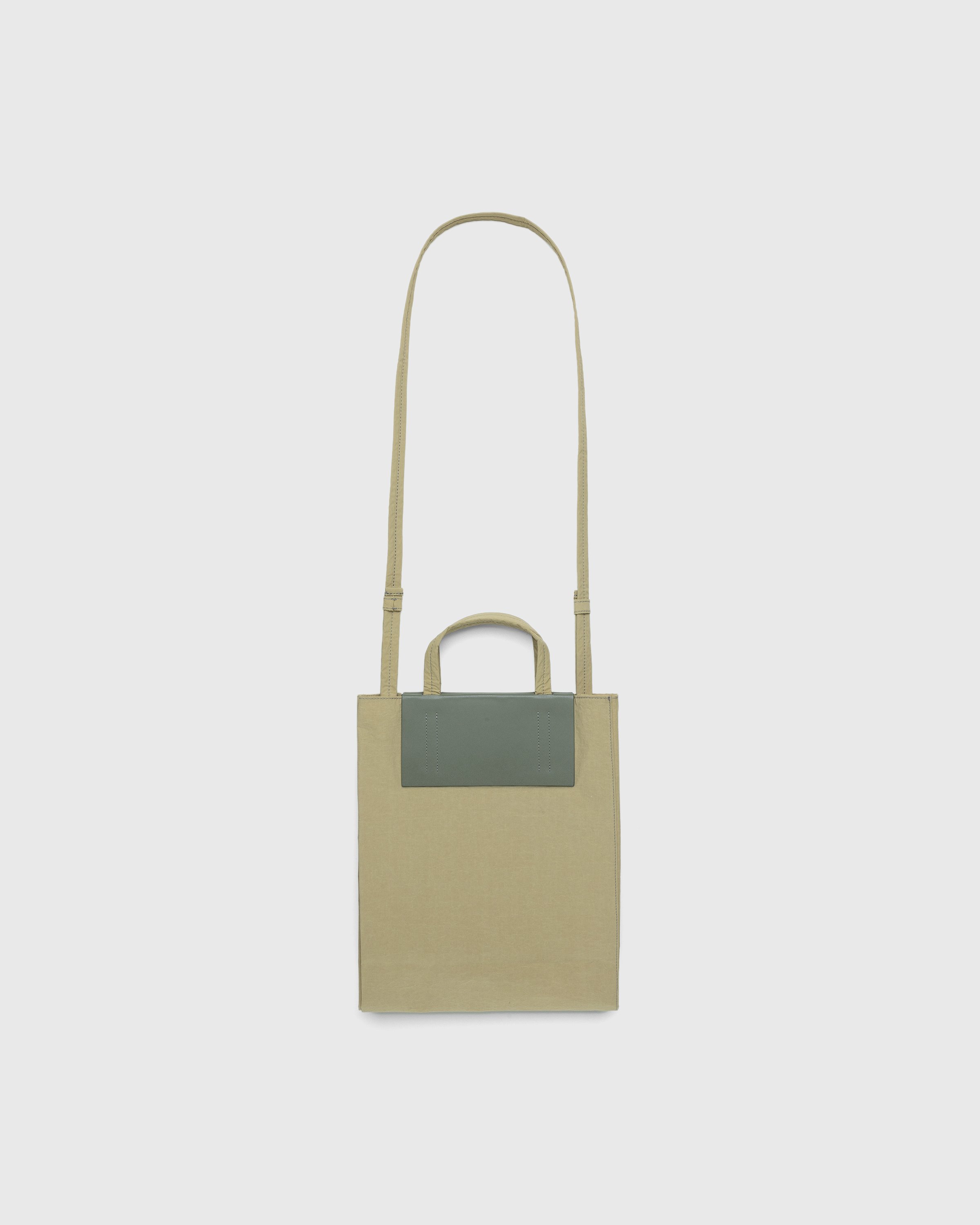 Acne Studios - Recycled Nylon Tote Bag Olive Green - Accessories - Beige - Image 2