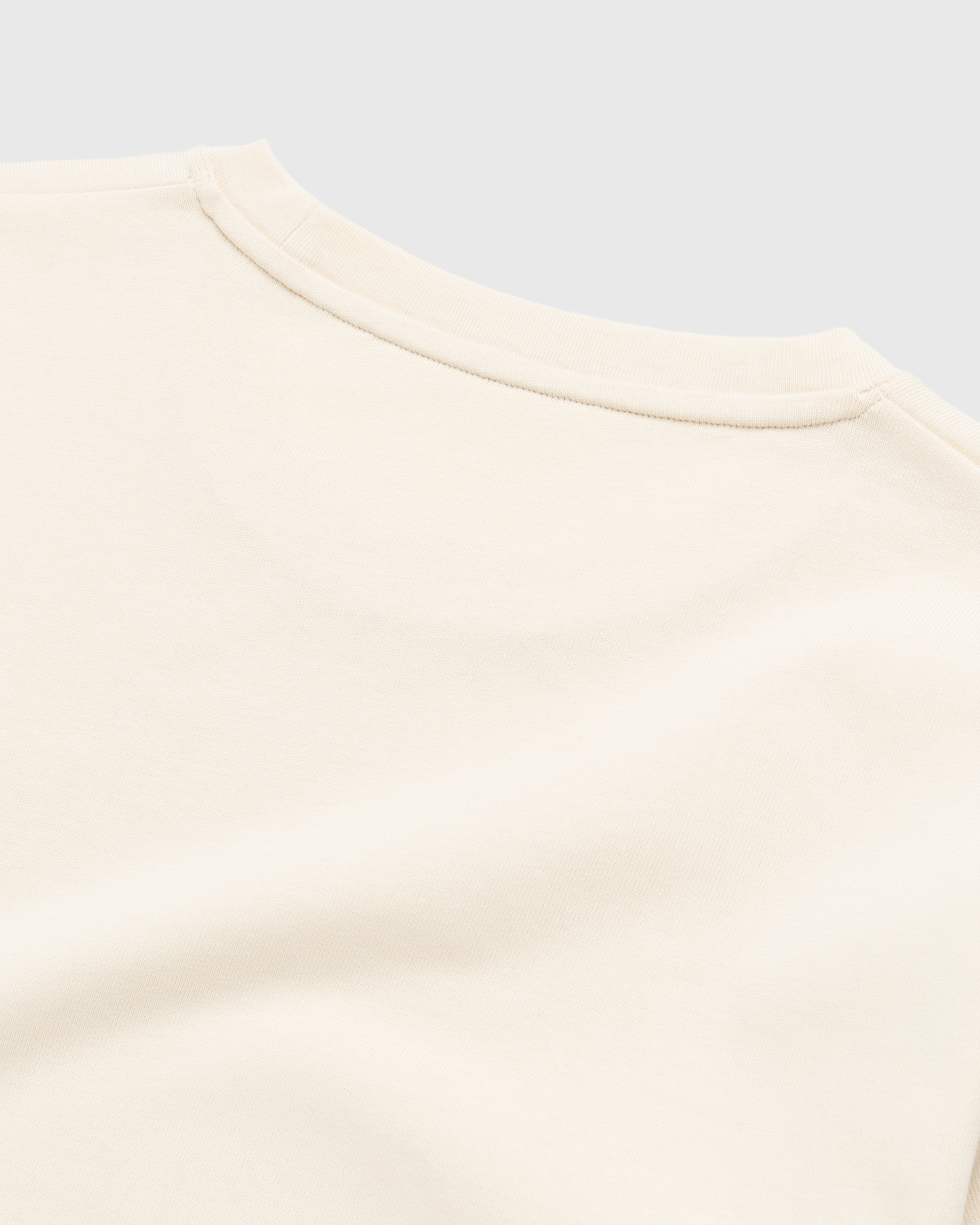 Marine Serre - Organic Cotton T-Shirt Beige - Clothing - Beige - Image 4