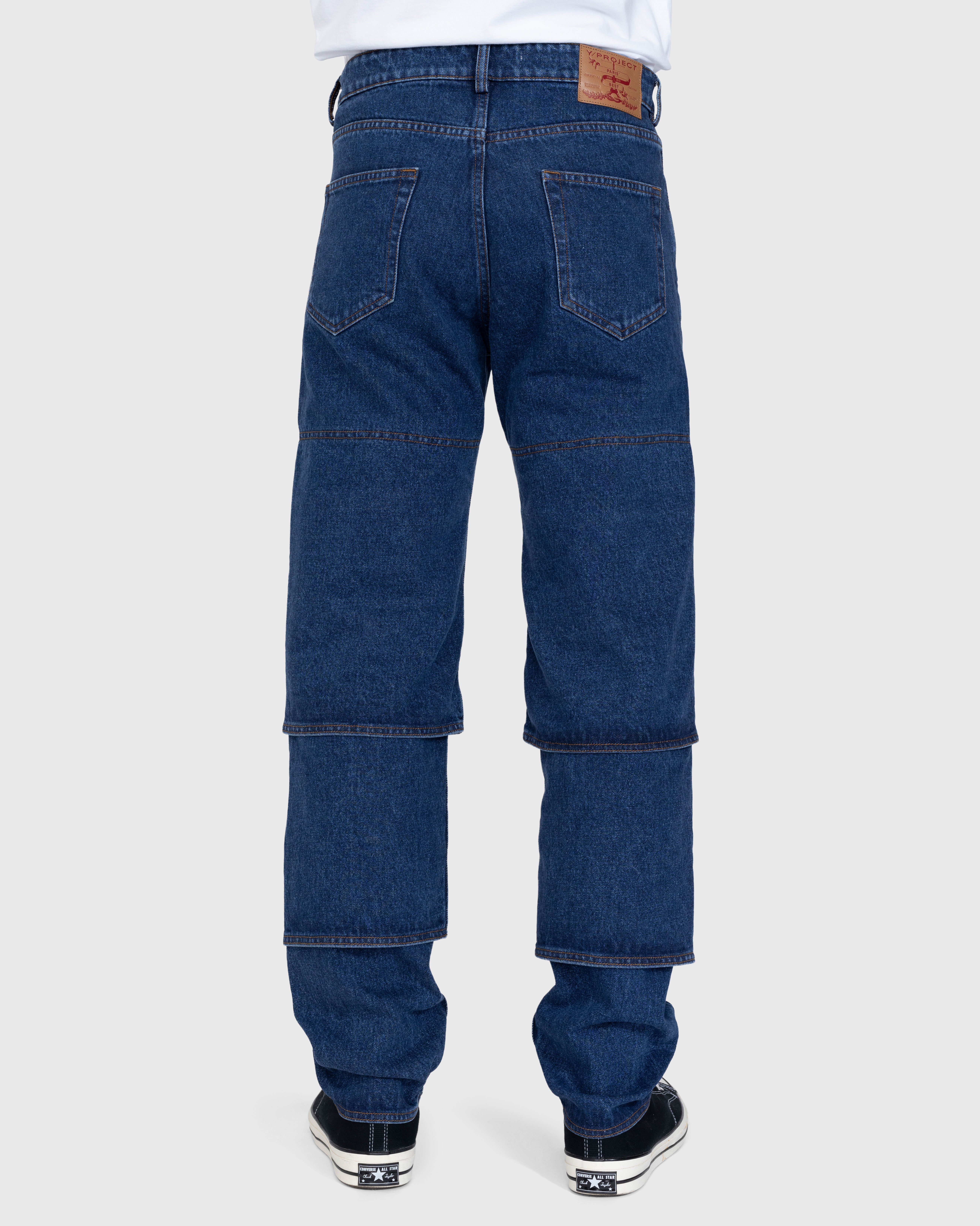 Y/Project - Classic Multi-Cuff Jeans Blue - Clothing - Blue - Image 3