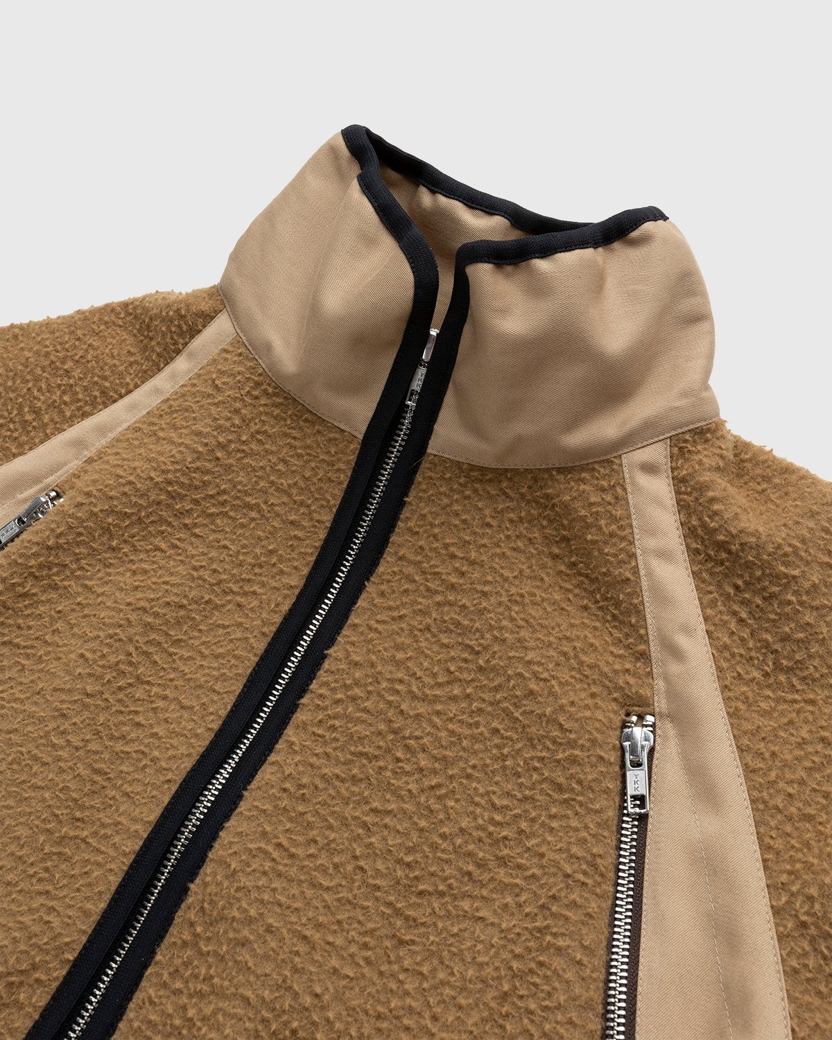 Arnar Mar Jonsson - Wool Ventile Panelled Tracktop Caramel - Clothing - Brown - Image 3