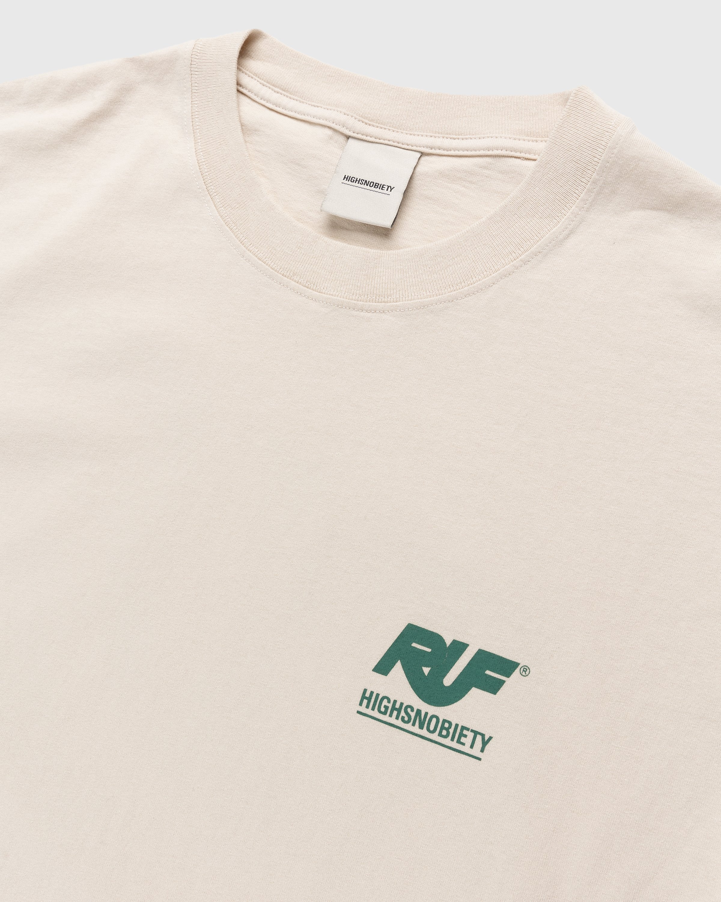 RUF x Highsnobiety - Shadow Logo T-Shirt Eggshell - Clothing - Beige - Image 5