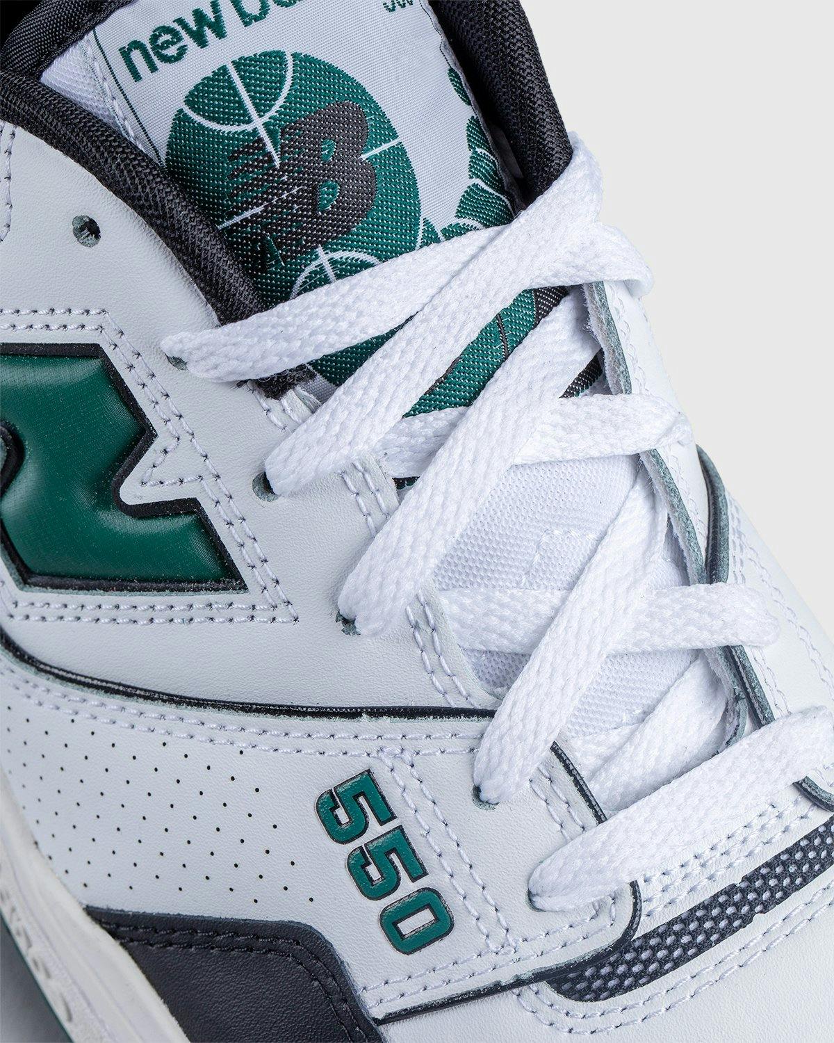 New Balance - BB550LE1 White Black Green - Footwear - White - Image 6